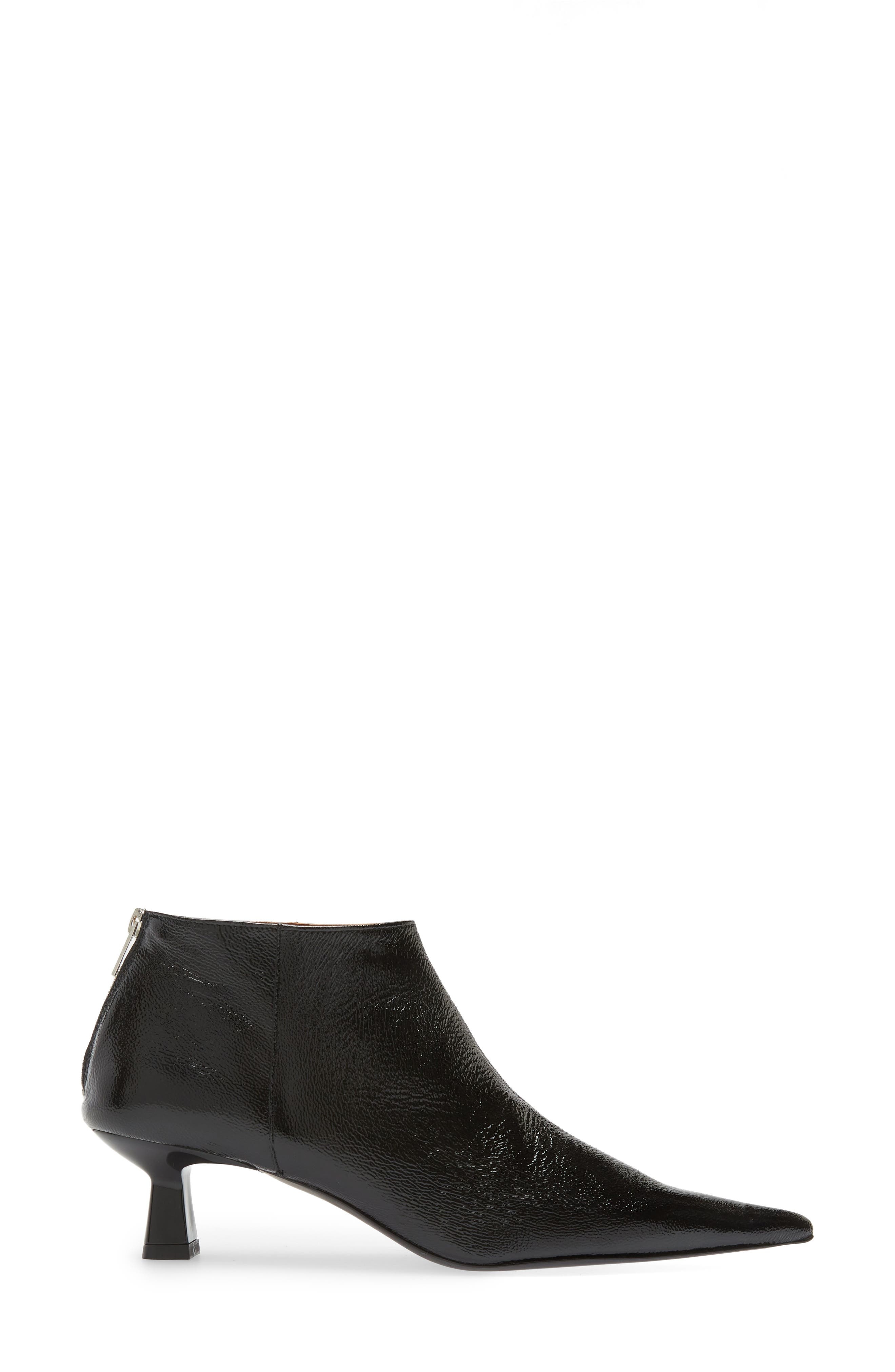 Ganni Pointed Toe Bootie in Black at Nordstrom - 3