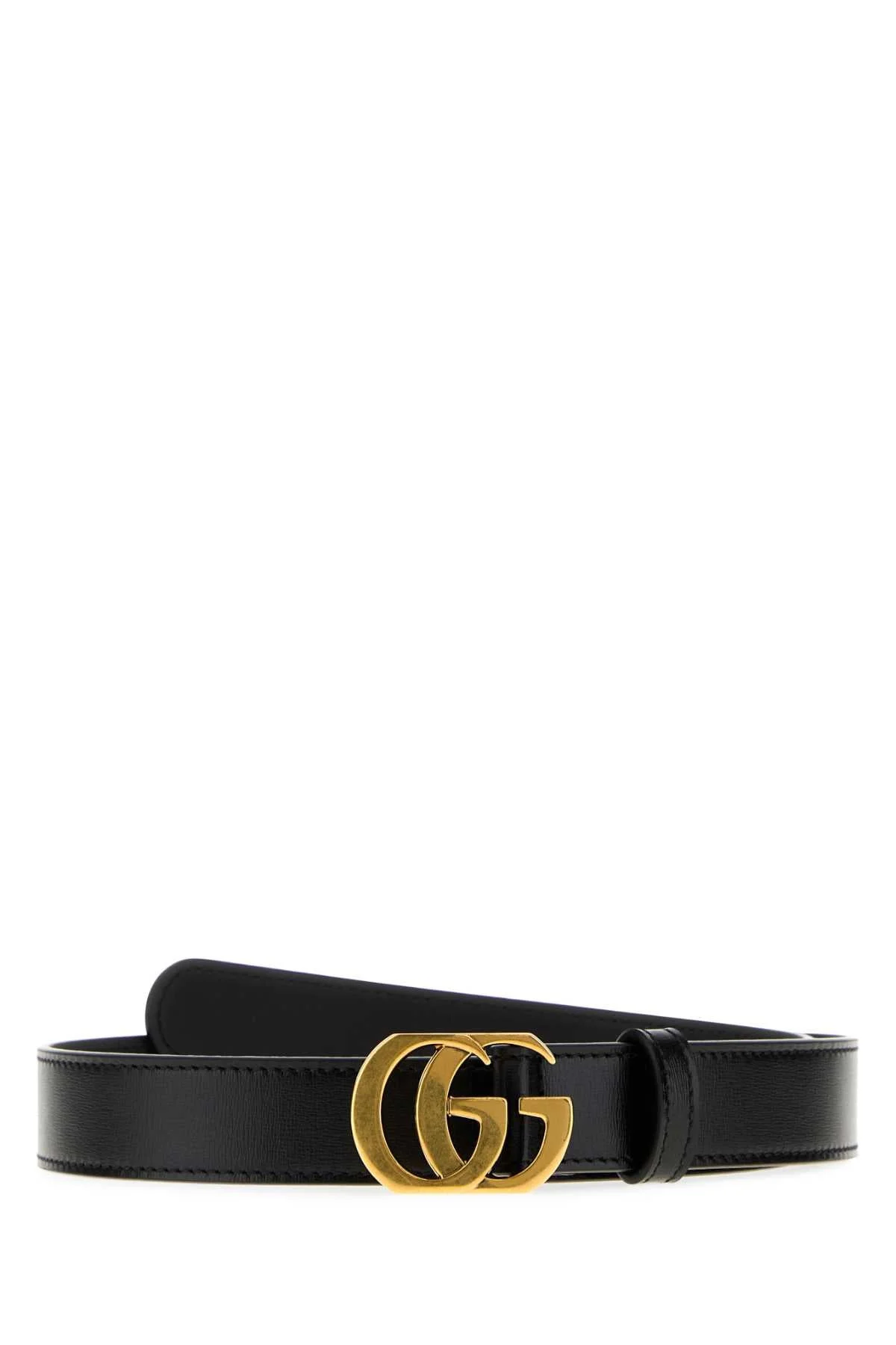Gucci Women Black Leather Belt - 1