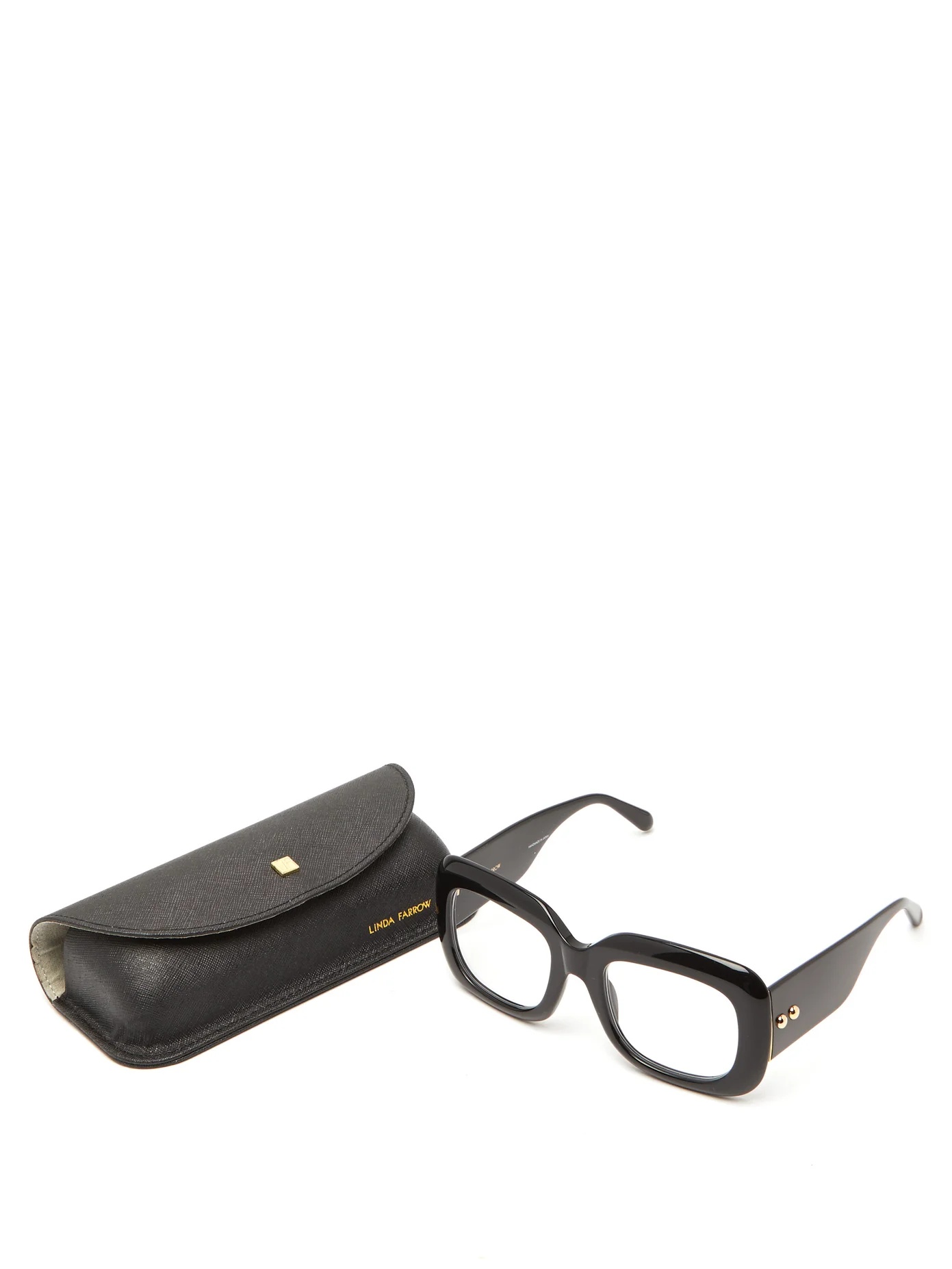 Oversized square acetate glasses - 5