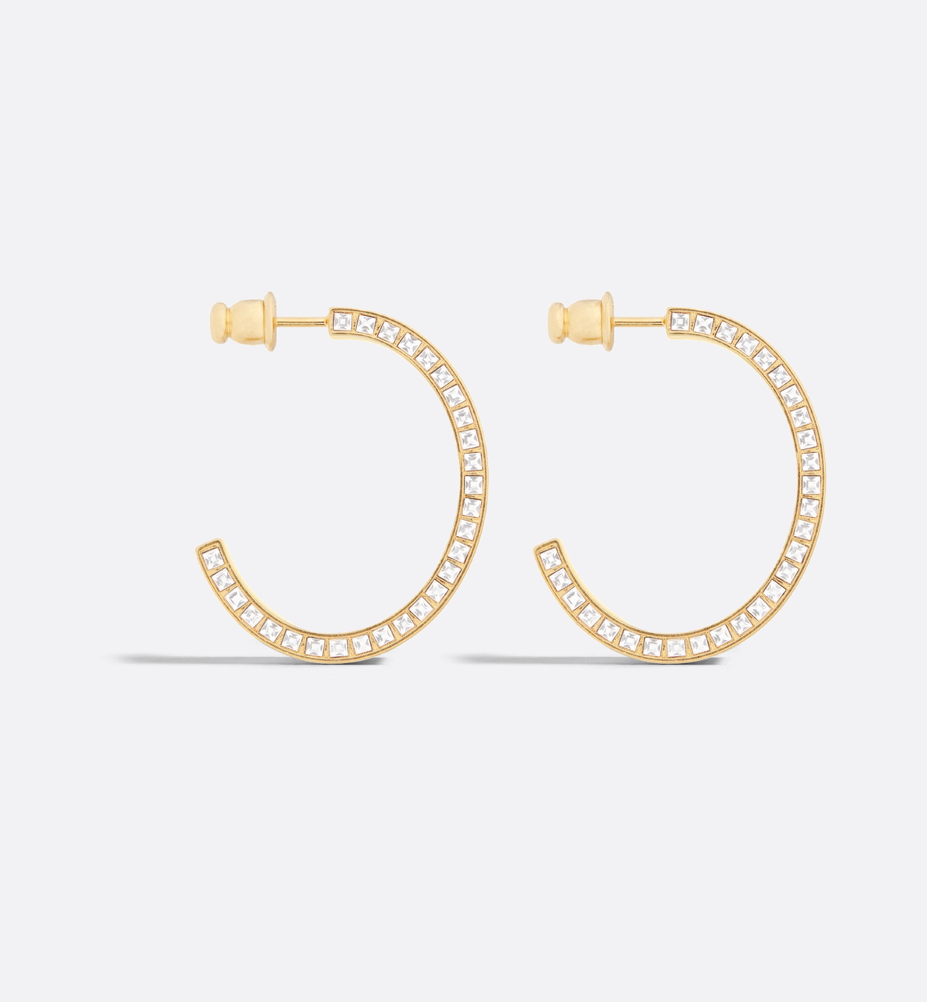 Large Dior Night Code Hoop Earrings - 5