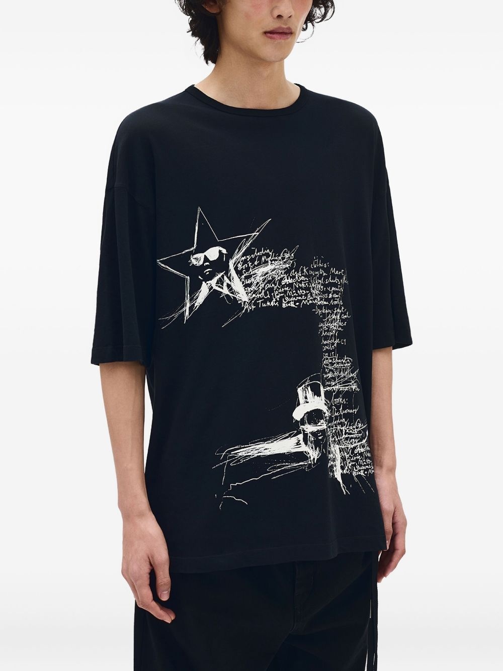 Sketchbook-print T-shirt - 3