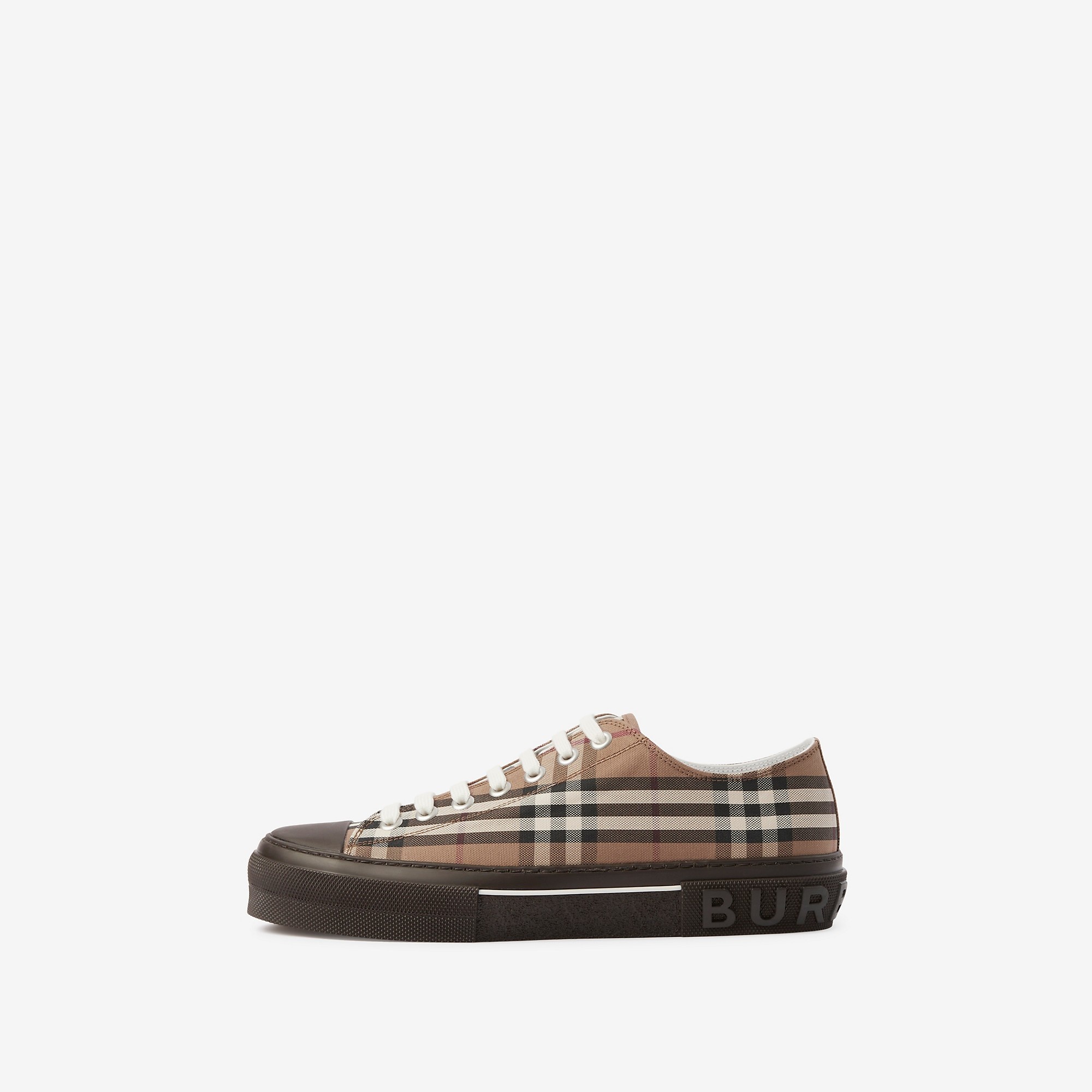 Vintage Check Cotton Sneakers - 6