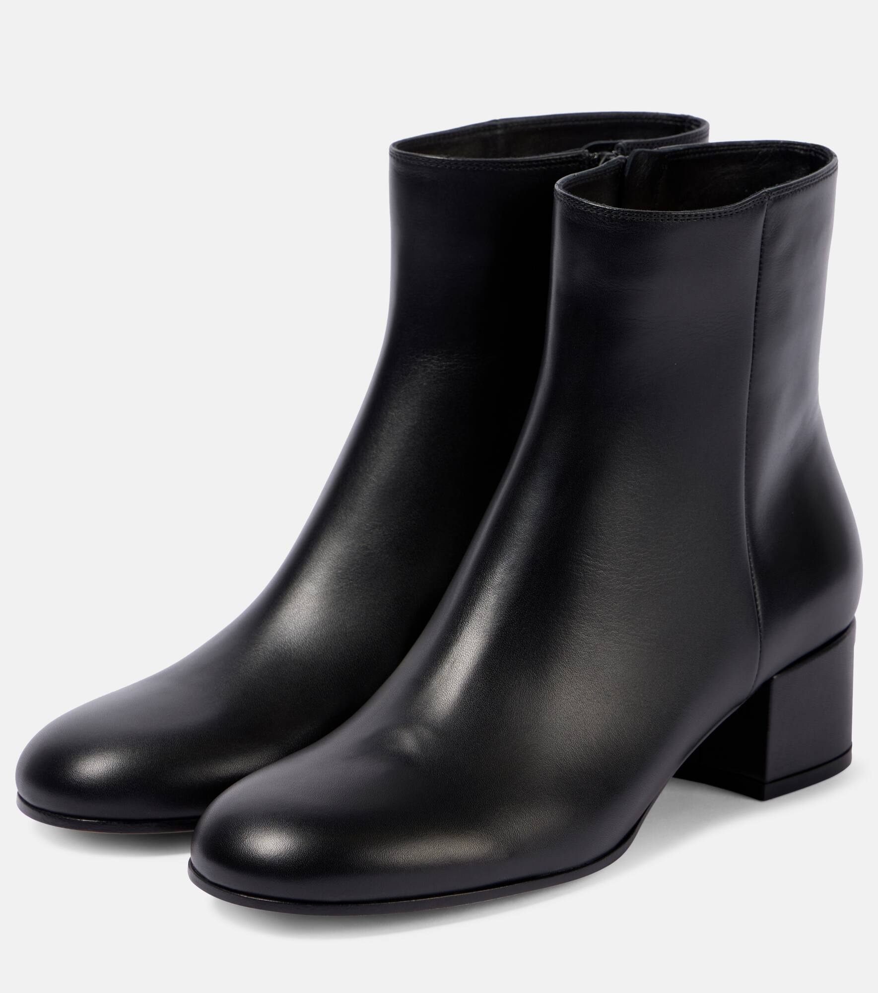 45 leather ankle boots - 5