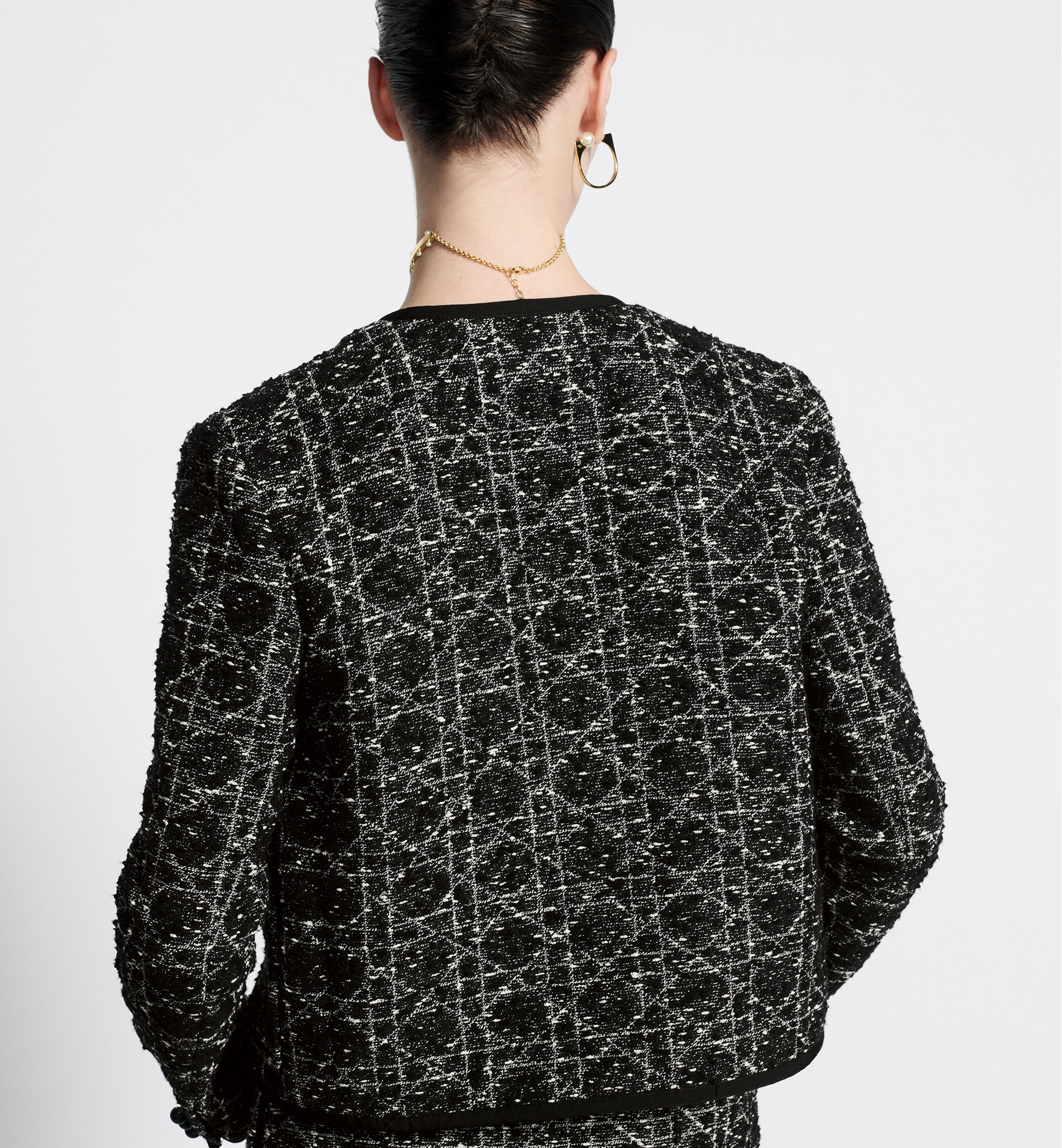 Macrocannage Cropped Jacket - 3