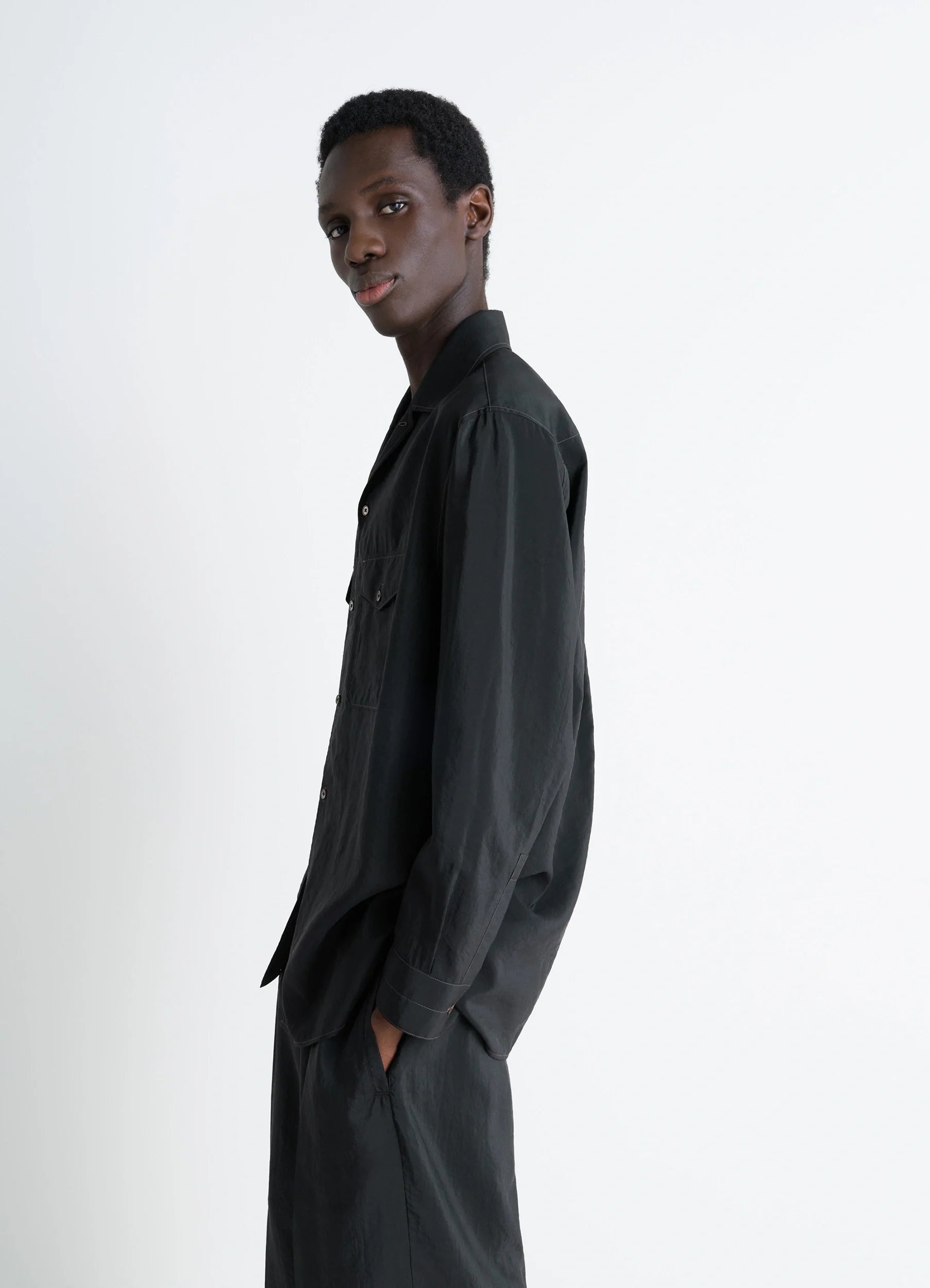 CONVERTIBLE COLLAR SHIRT - 6