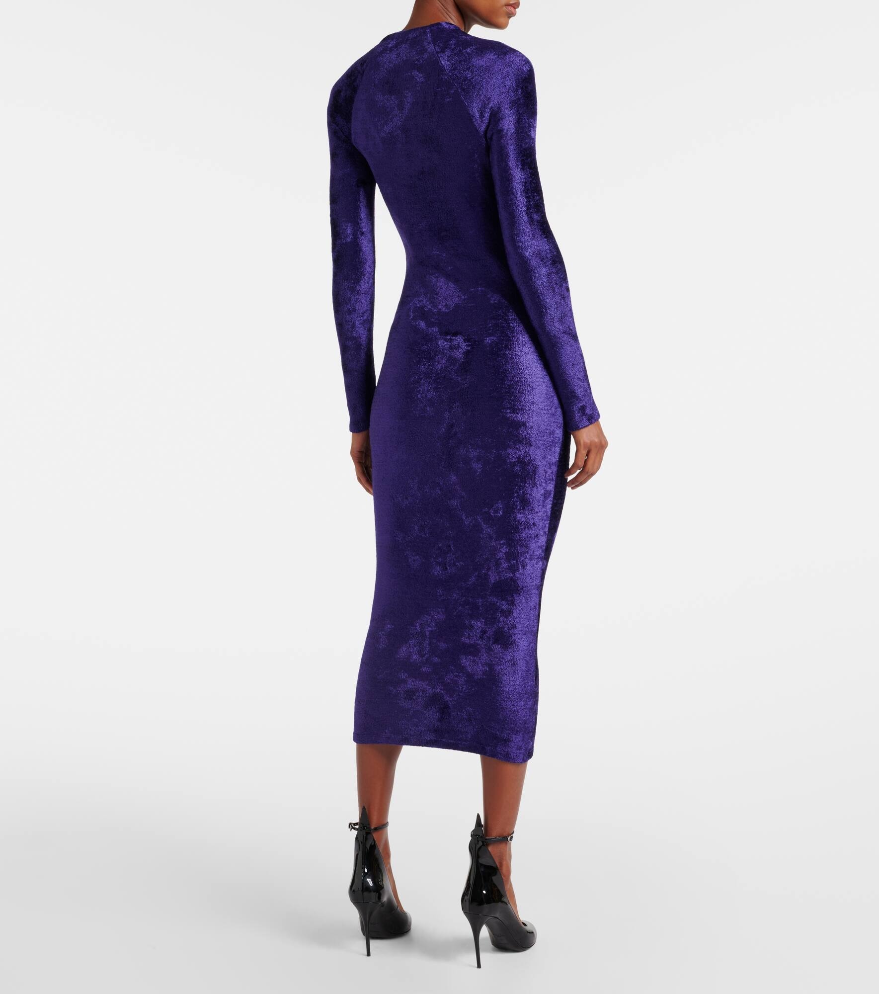 Velvet maxi dress - 3