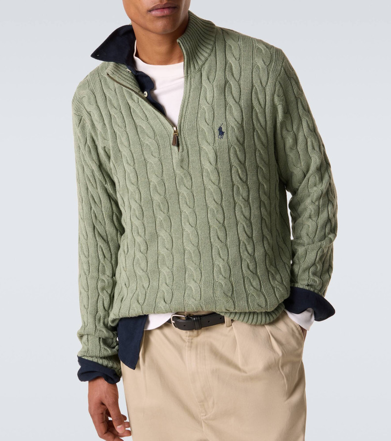 Cable-knit cotton sweater 5