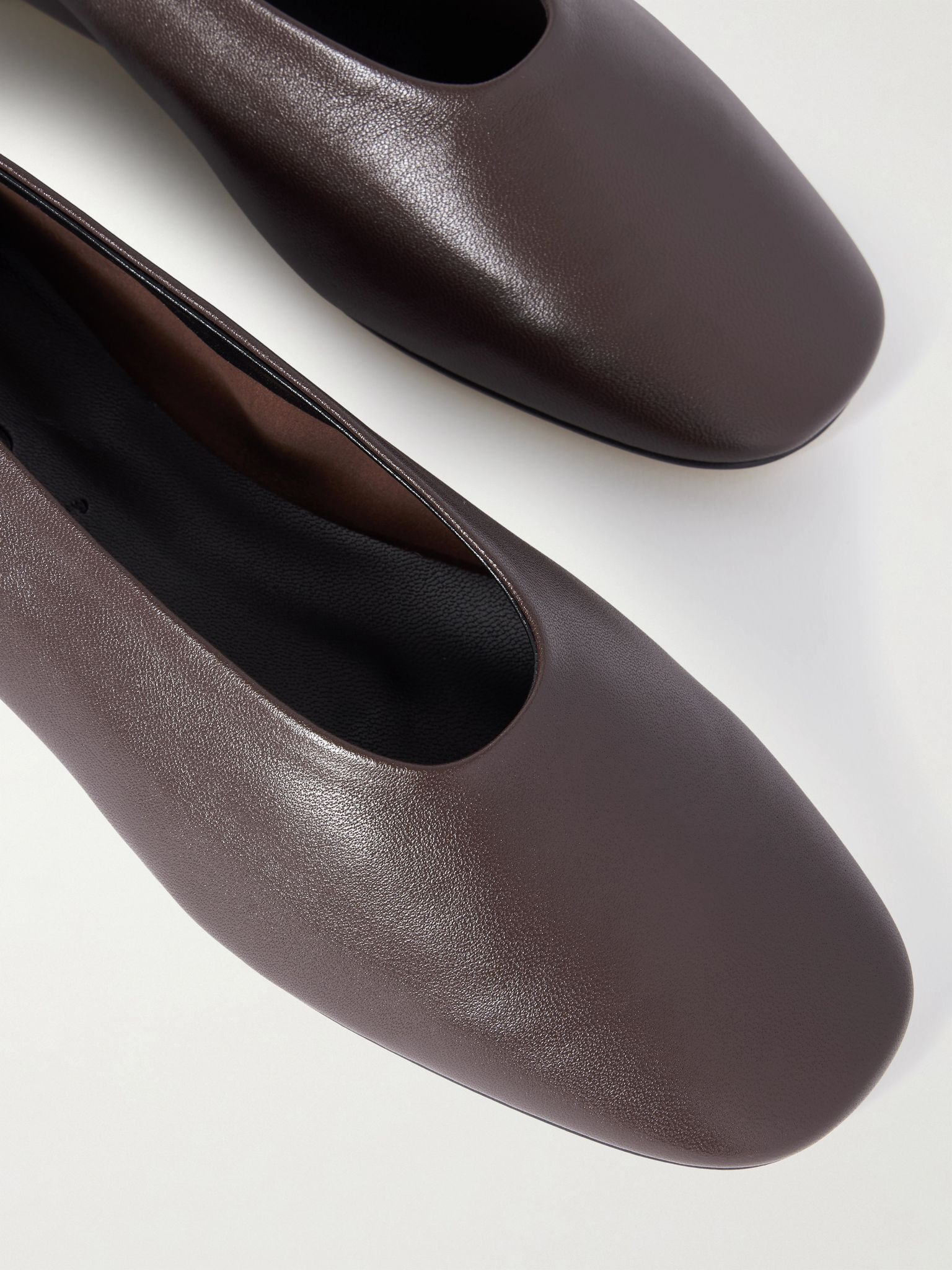 Kirsten leather ballet flats Chocolate - 4