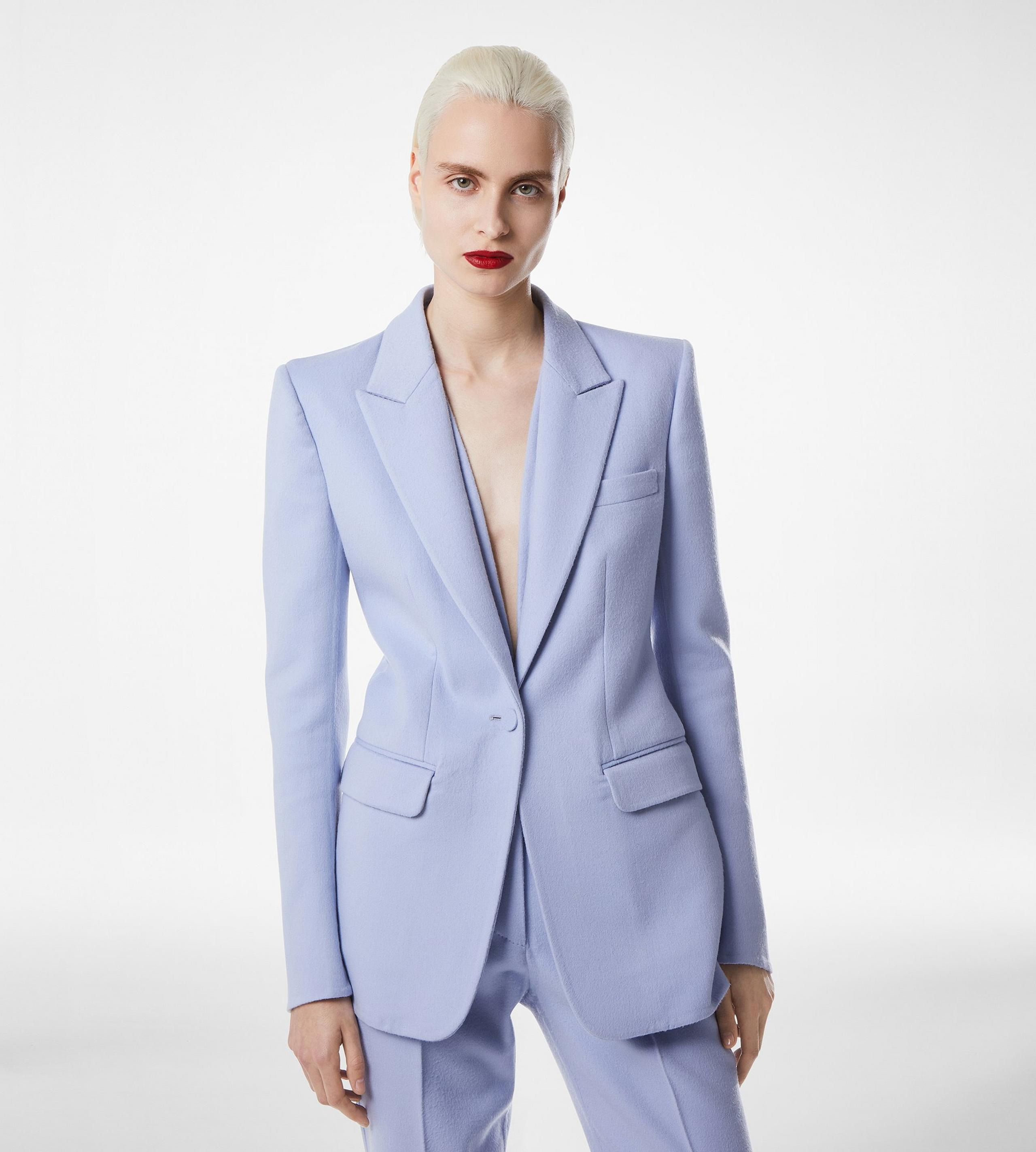 DOUBLE FACE LIGHT WOOL SINGLE BREASTED JACKET - 3
