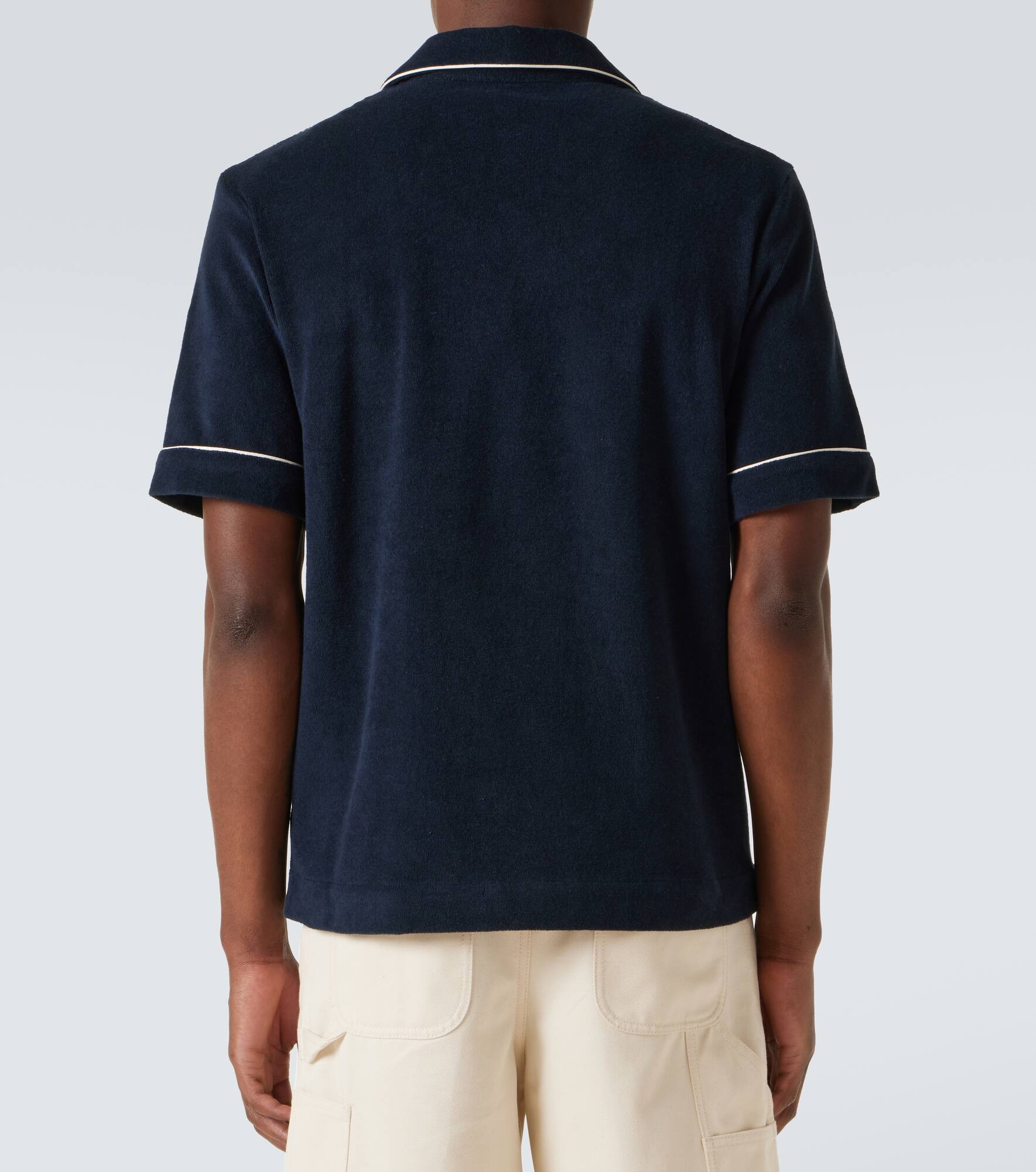 Archivio cotton terry polo shirt - 4