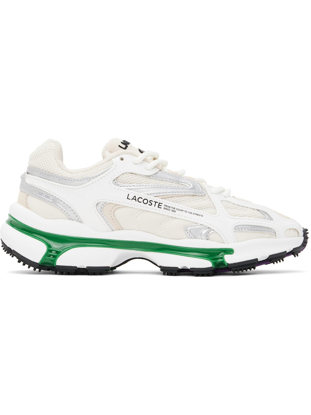 Beige & White L003 2K24 Sneakers - 1