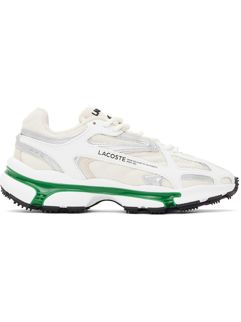 Beige & White L003 2K24 Sneakers 1