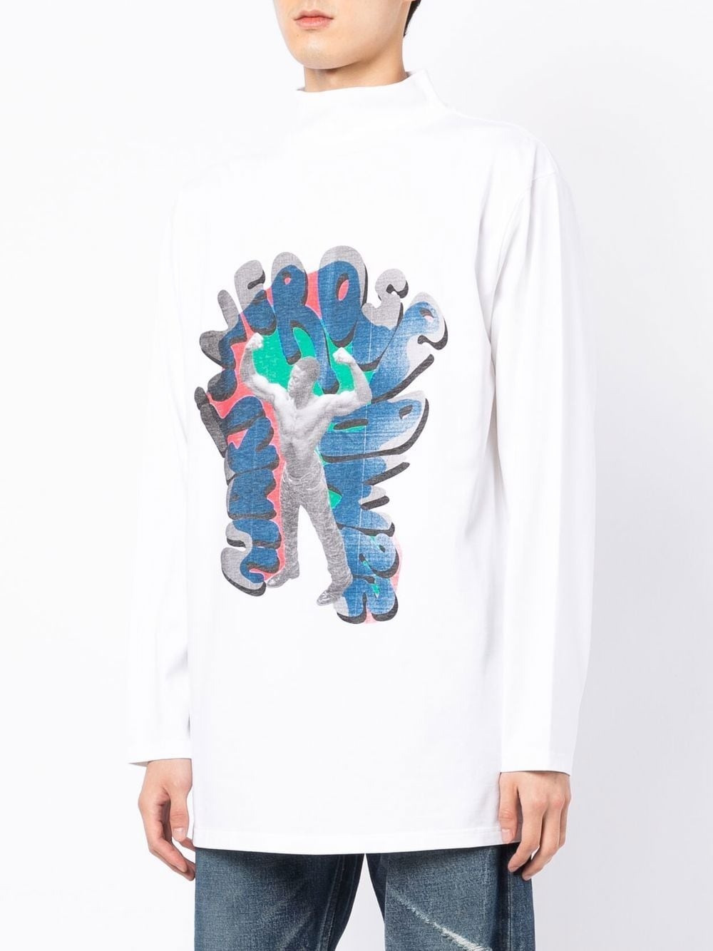 long-sleeve graphic T-shirt - 3