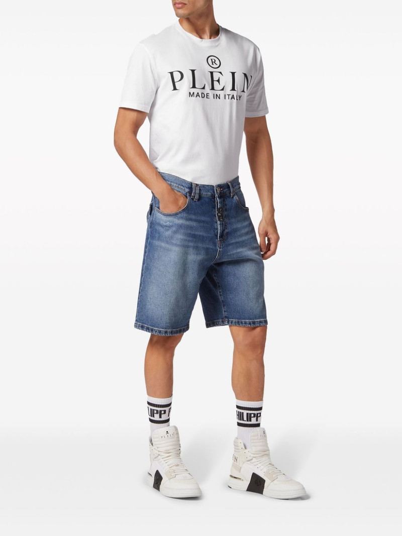 PHILIPP PLEIN Formentera low-rise denim shorts outlook