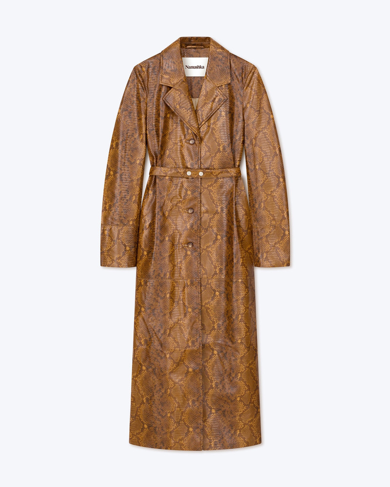 IMANI - Single breasted coat - Multi faux animal 1