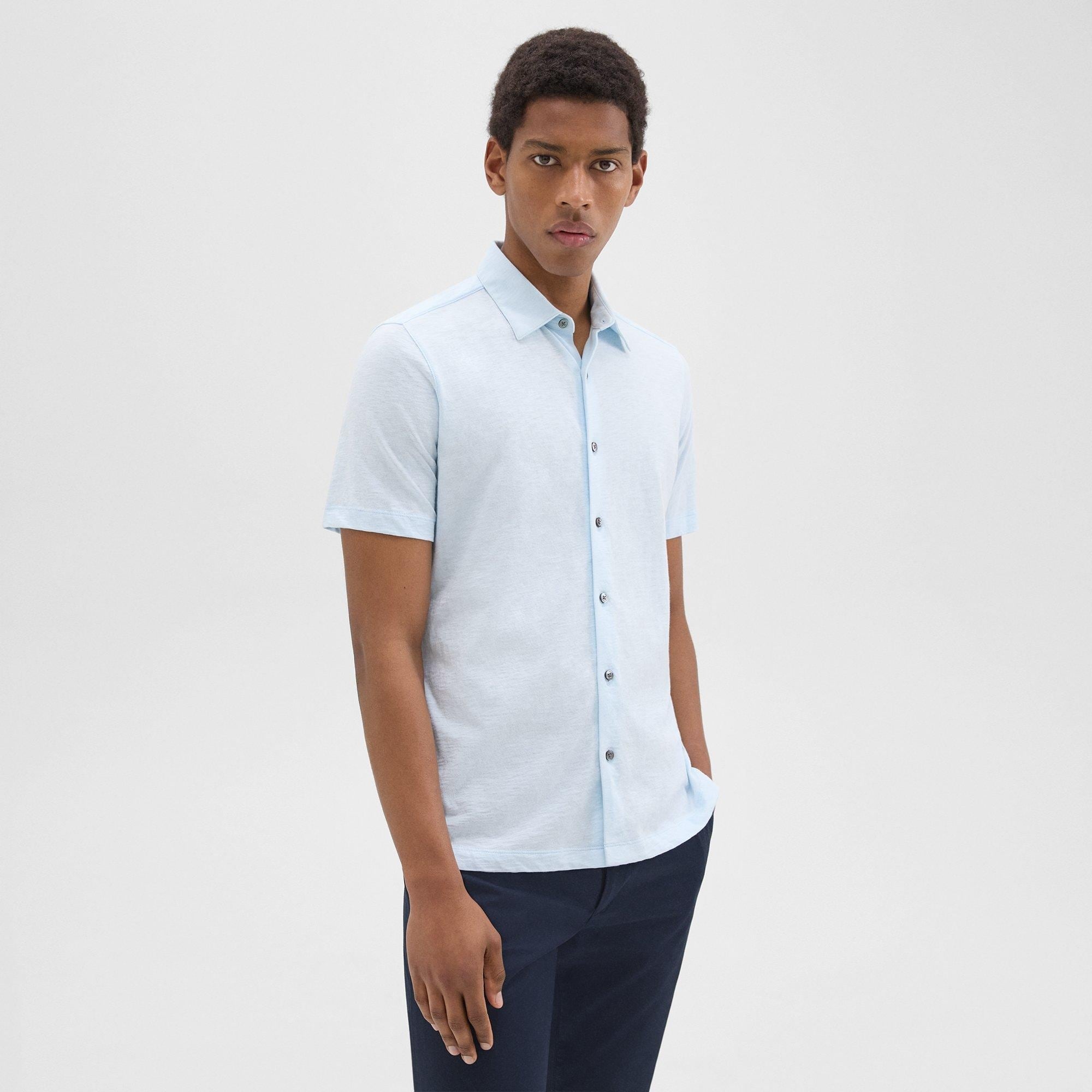Noran Short-Sleeve Shirt in Slub Cotton - 3