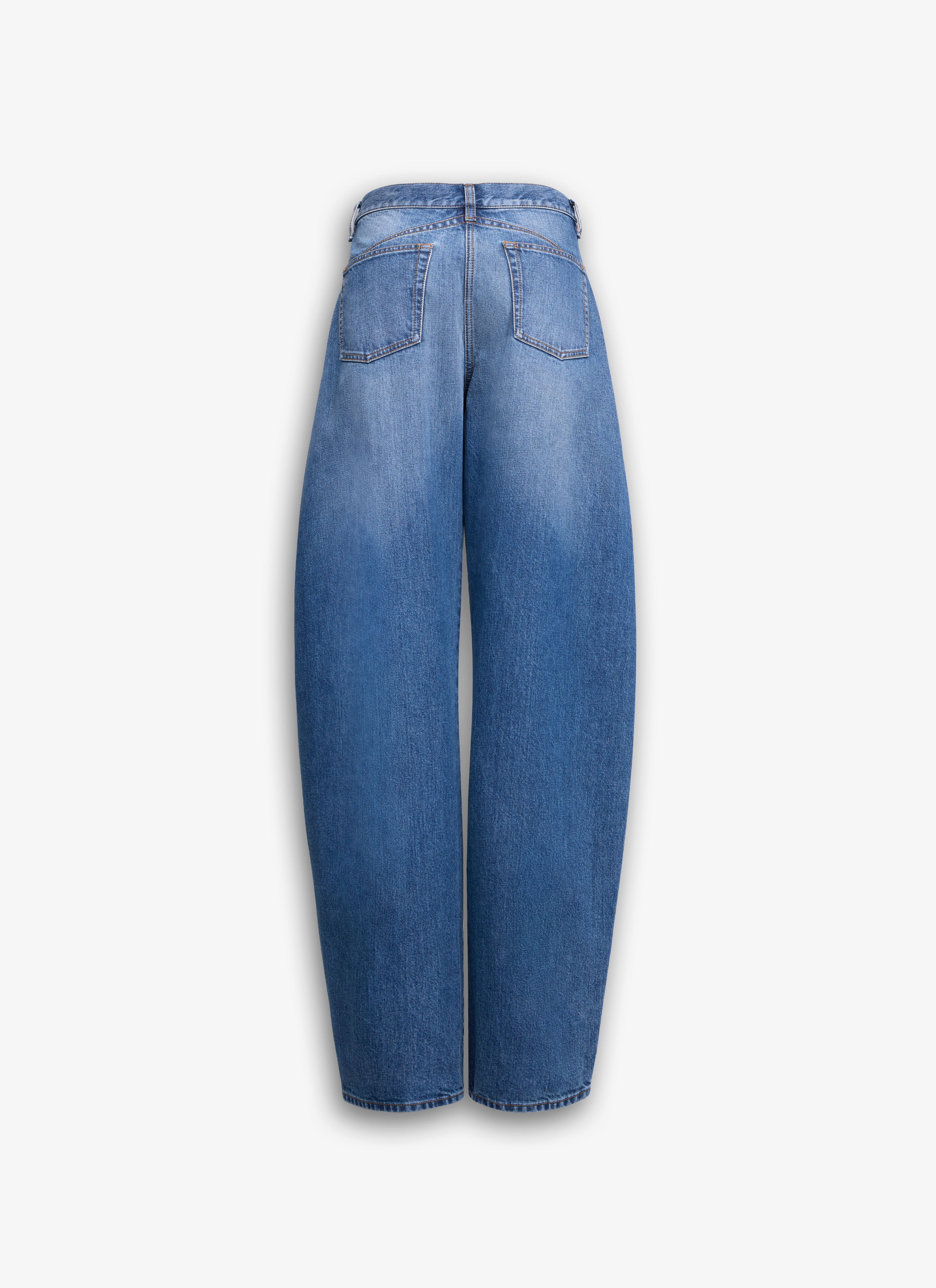 デニム・ジーパン ALAIA DENIM ROUND JEANS Alaïa Round Jeans | Blue | FARFETCH