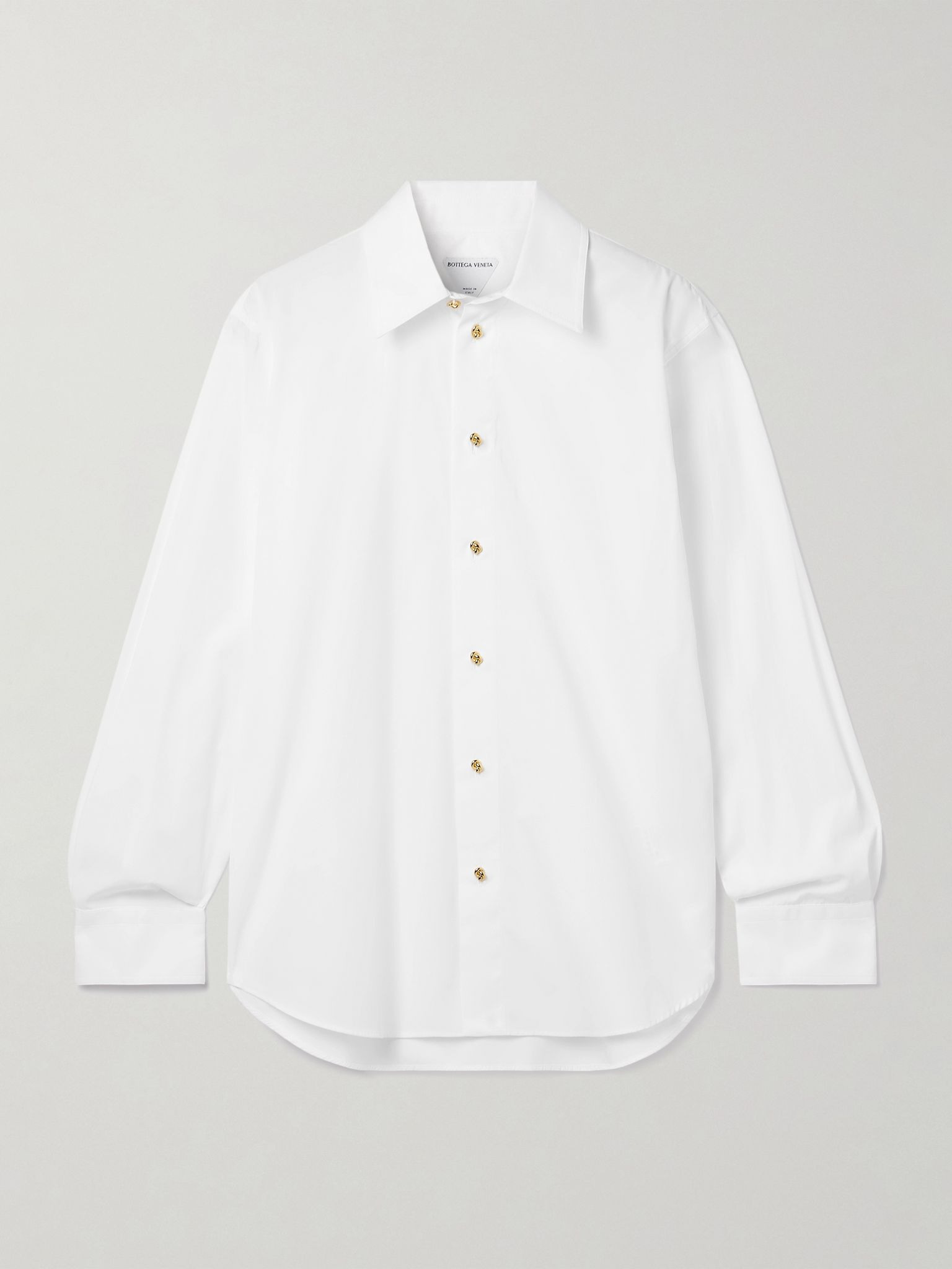 Cotton-poplin shirt White - 1