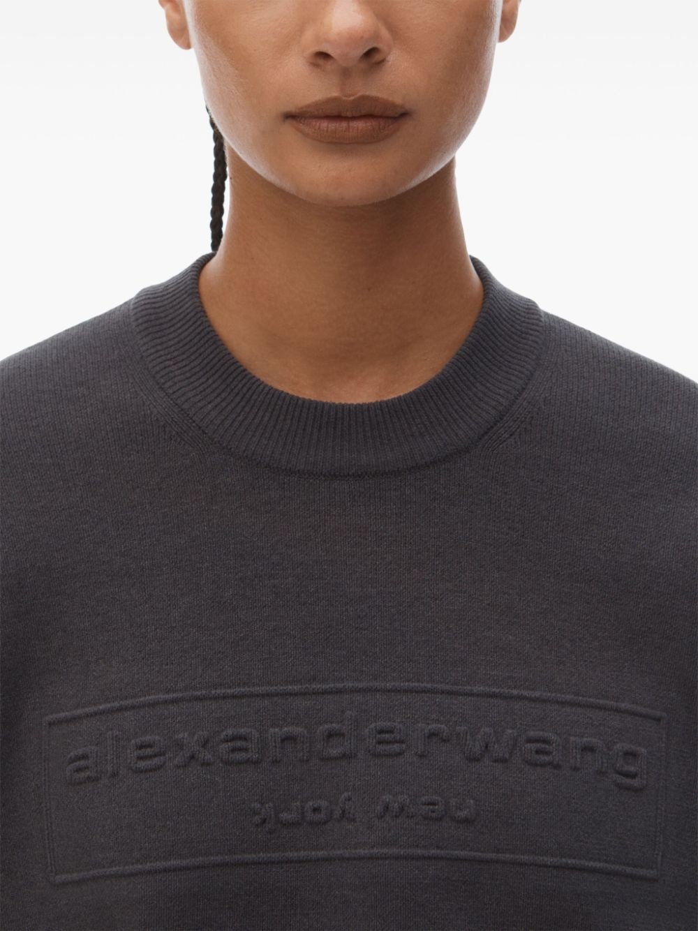 logo-embossed sweater - 5