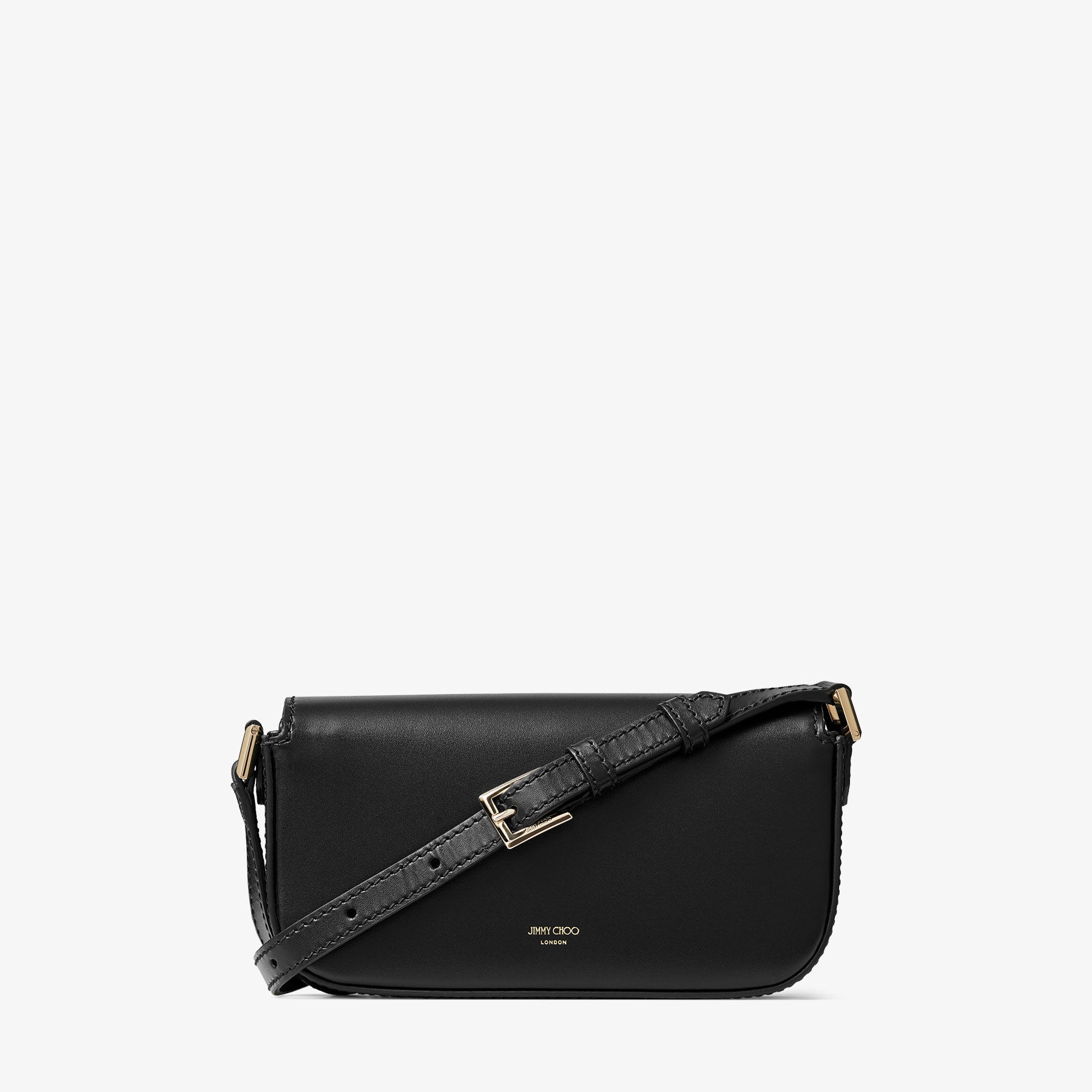 Varenne Mini Shoulder
Black Leather Mini Shoulder Bag with JC Emblem - 7