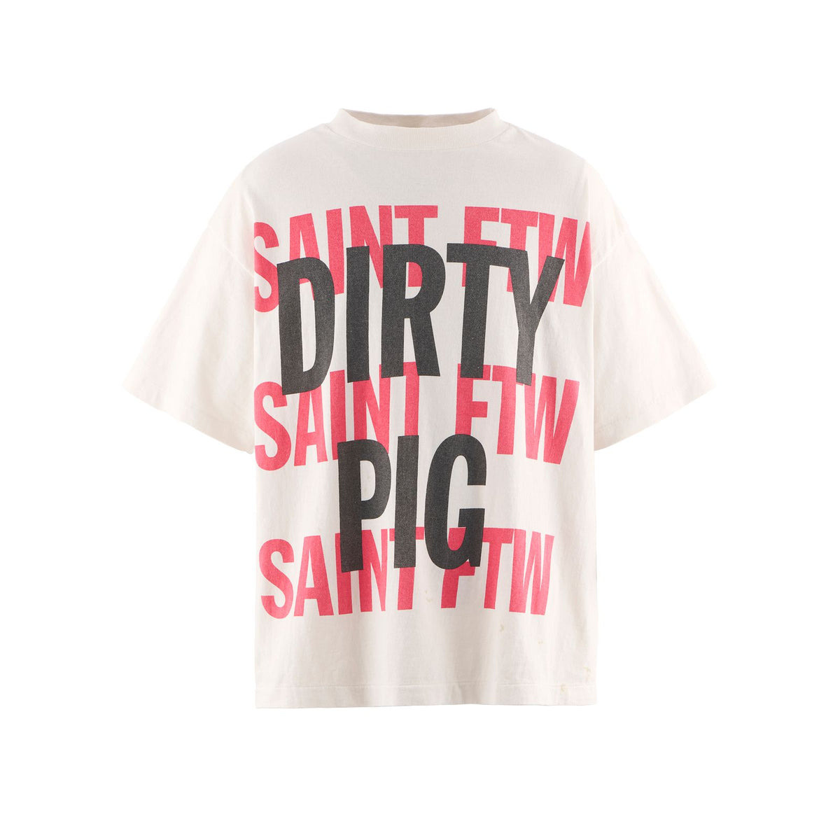 DIRTY PIG SHORT-SLEEVED TEE (WHITE) - 1