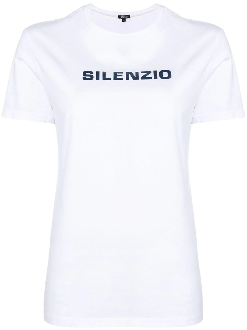 Silenzio print T-shirt 1