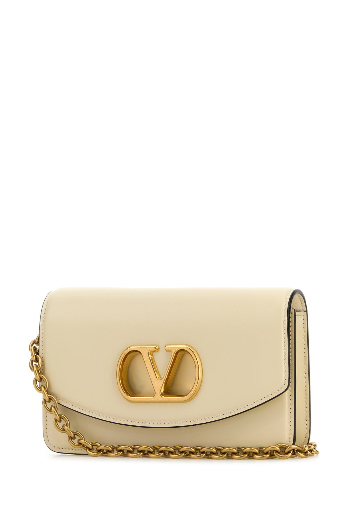 Ivory leather VLogo Signature shoulder bag - 2