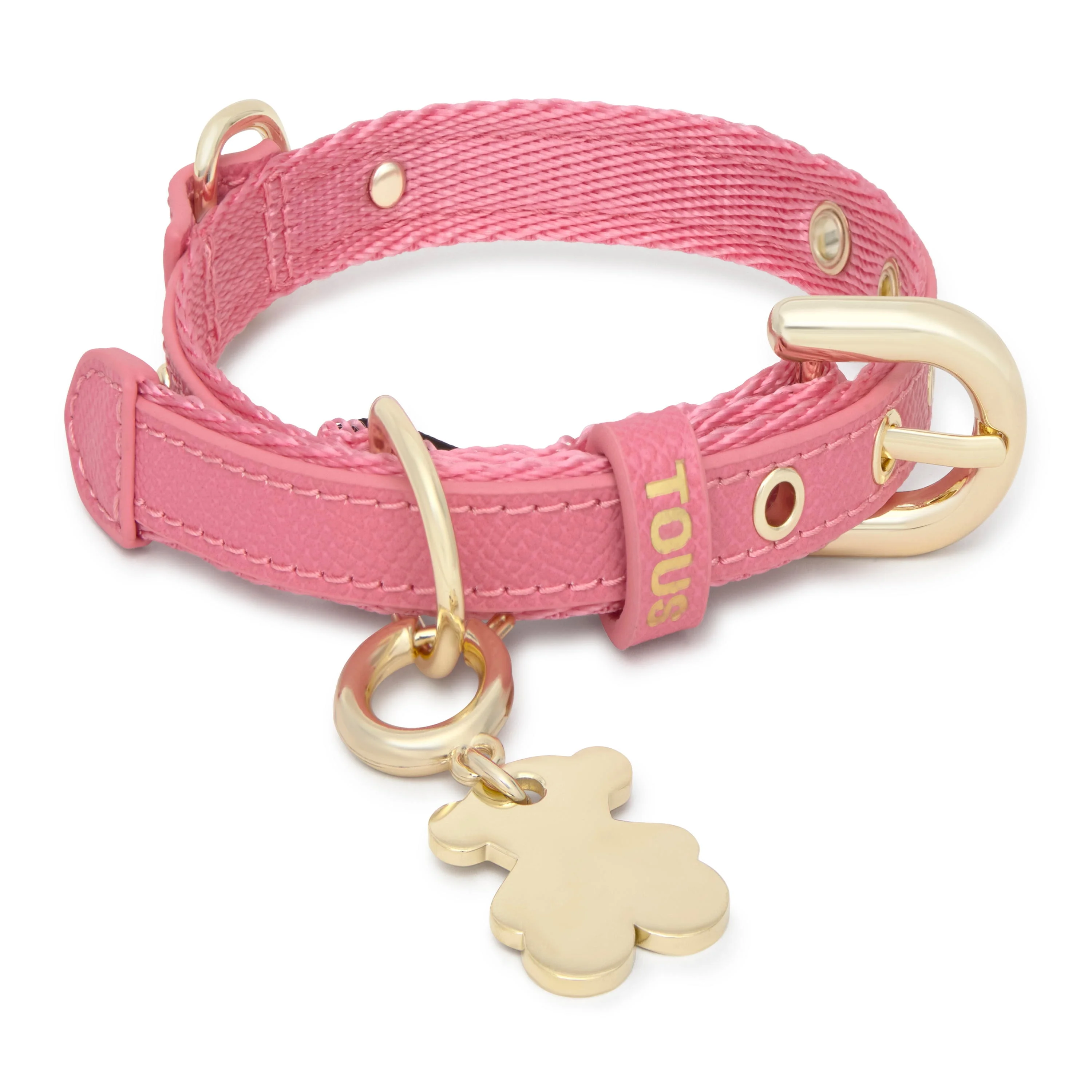 XS pink nylon Dog collar TOUS Dogs Jewelry - 1
