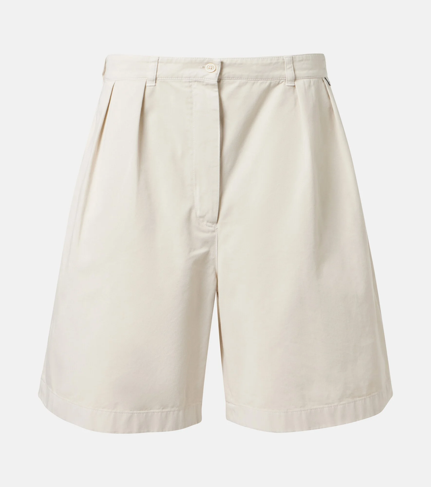 Cotton gabardine Bermuda shorts - 1