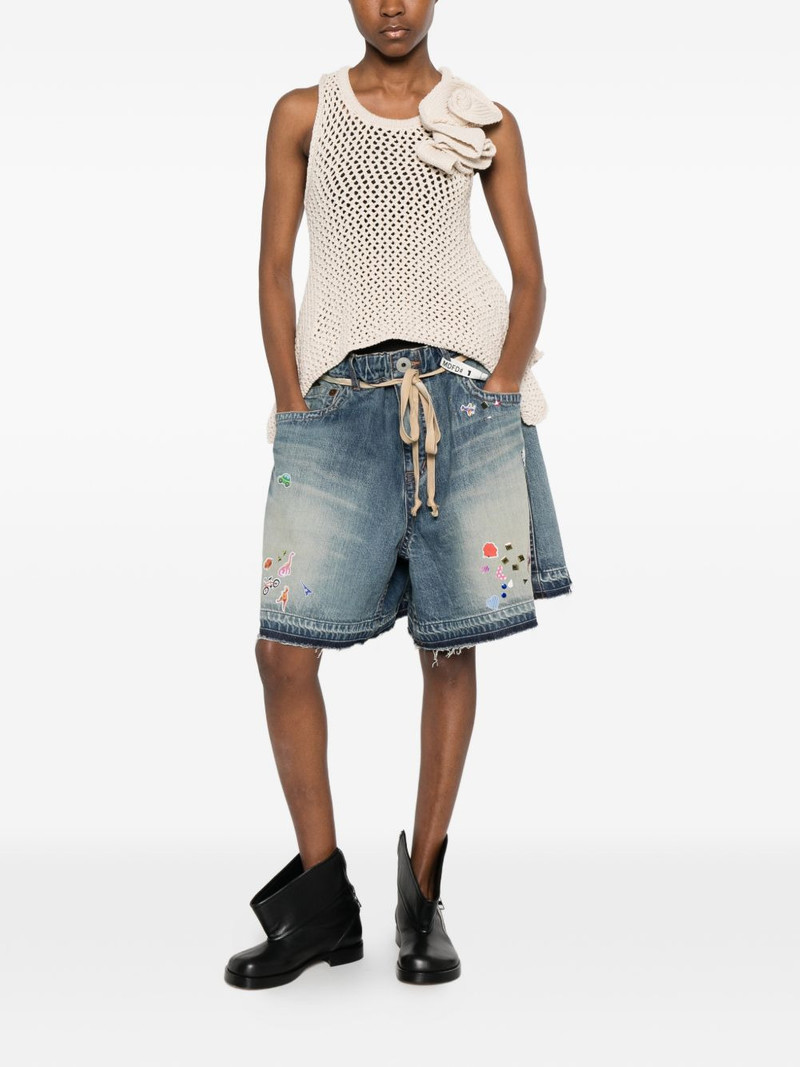 Maison MIHARAYASUHIRO printed drawstring shorts outlook