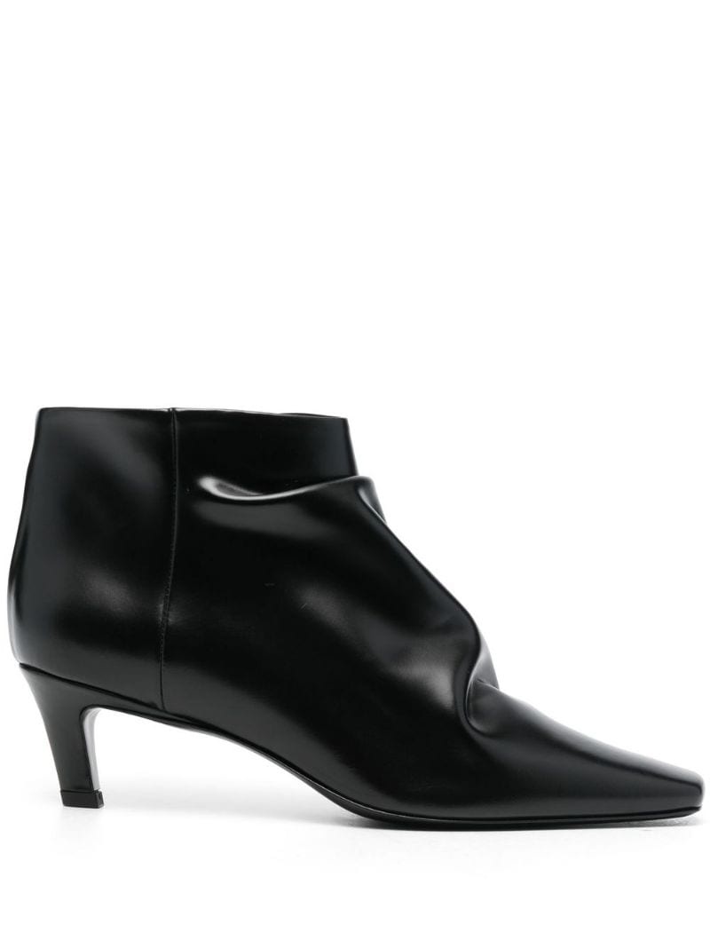 60mm leather ankle boots - 1