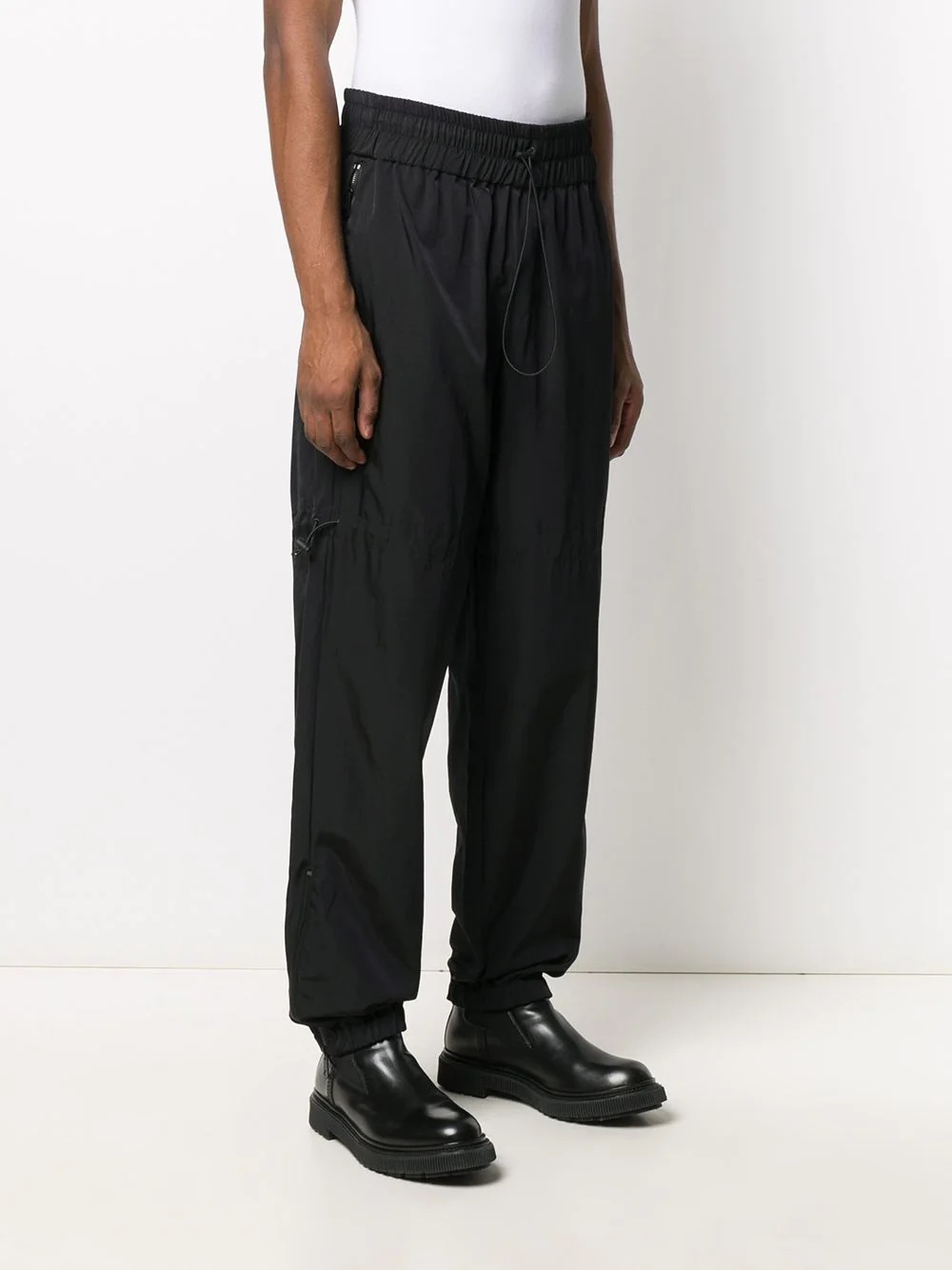 drawstring-waist track trousers - 3