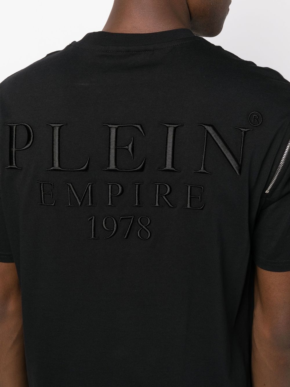 Plein Empire logo-embroidered T-shirt - 5