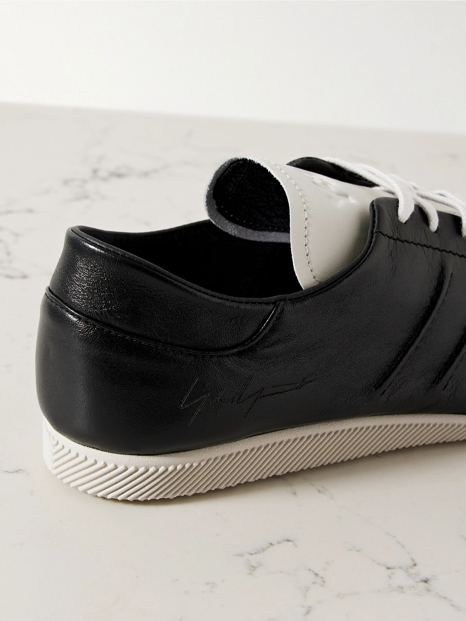 + Y-3 leather sneakers Black - 4