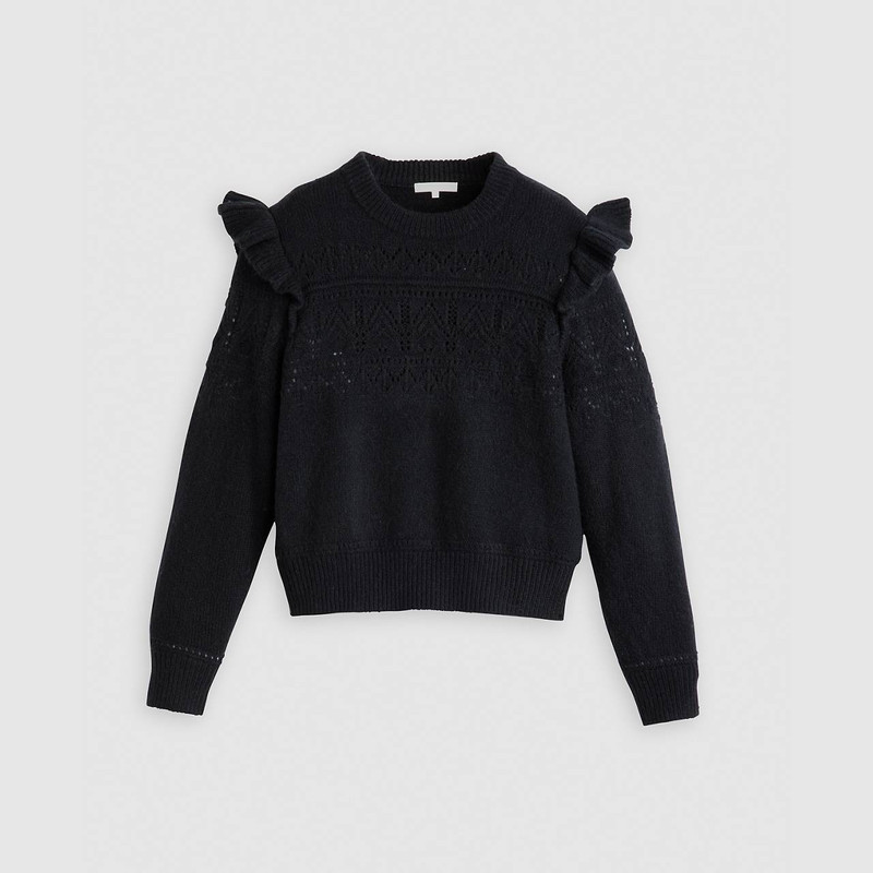 SHANE FLUTTER SLEEVE SWEATER 1