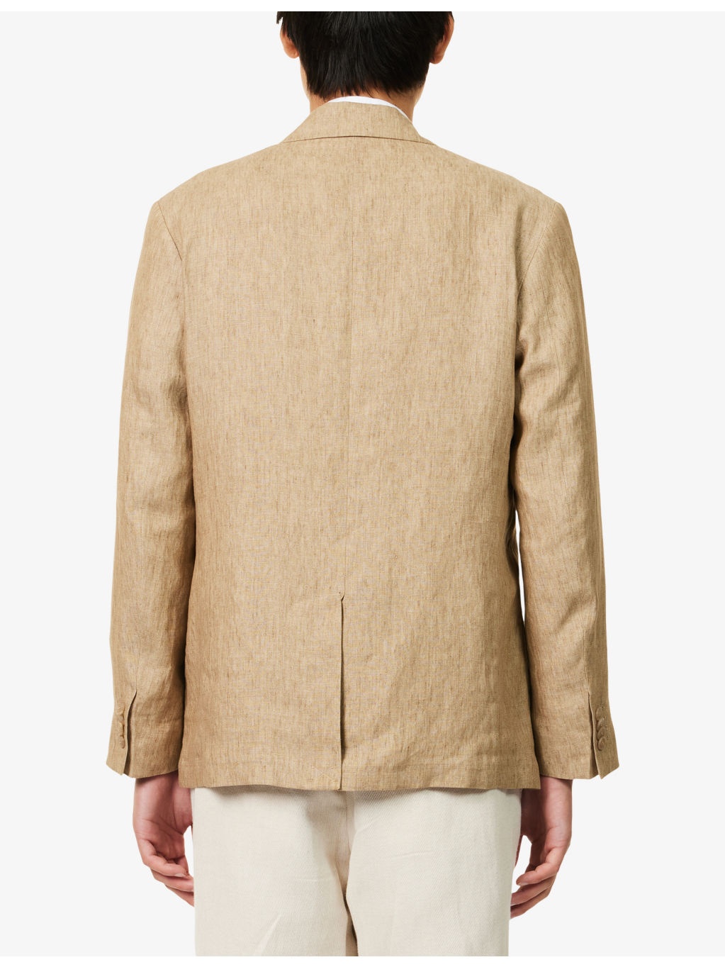Notched-Lapel Regular-Fit Linen Blazer - 4