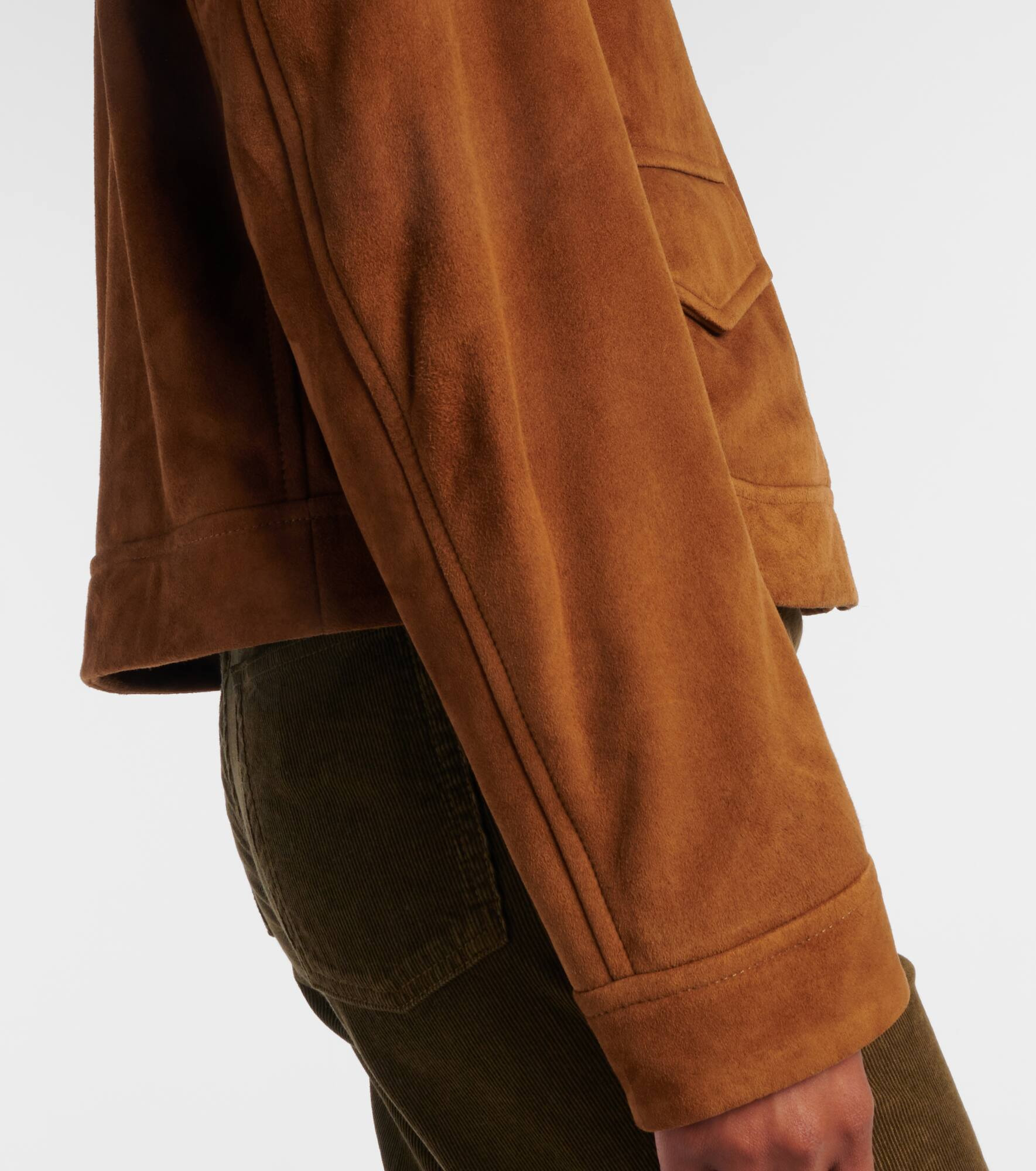 Vanves suede bomber jacket - 5