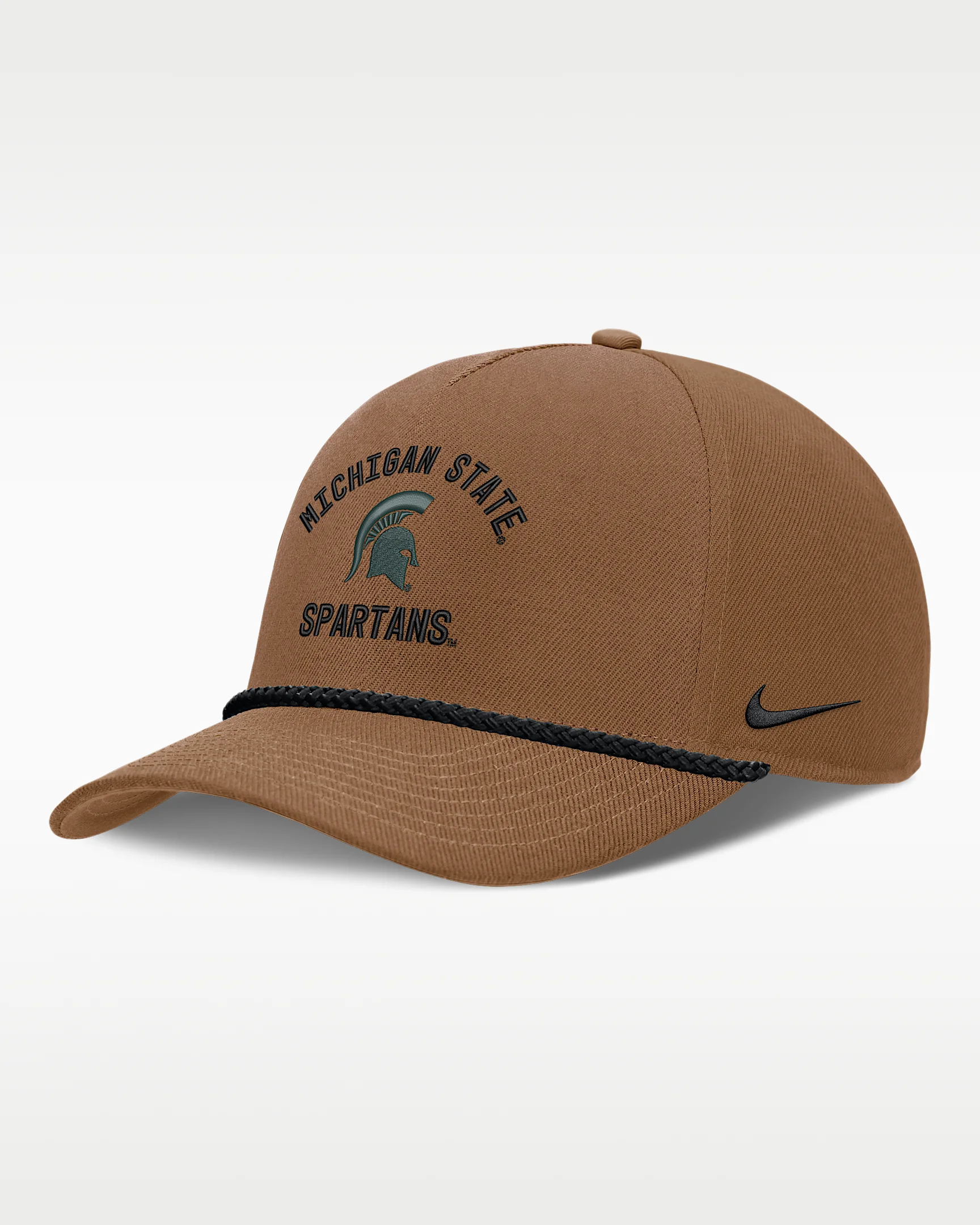 Michigan State Military Appreciation Rise Men's Nike Dri-FIT College A-Frame Adjustable Hat - 1