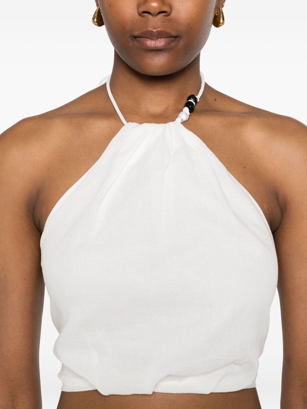 Azura halter-neck tie top - 5
