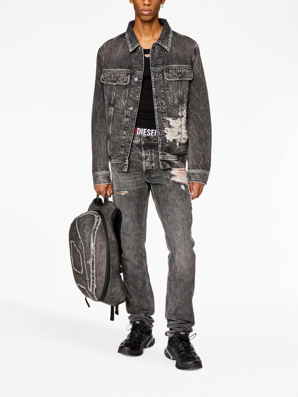 D-Barcy-S1 denim trucker jacket - 2