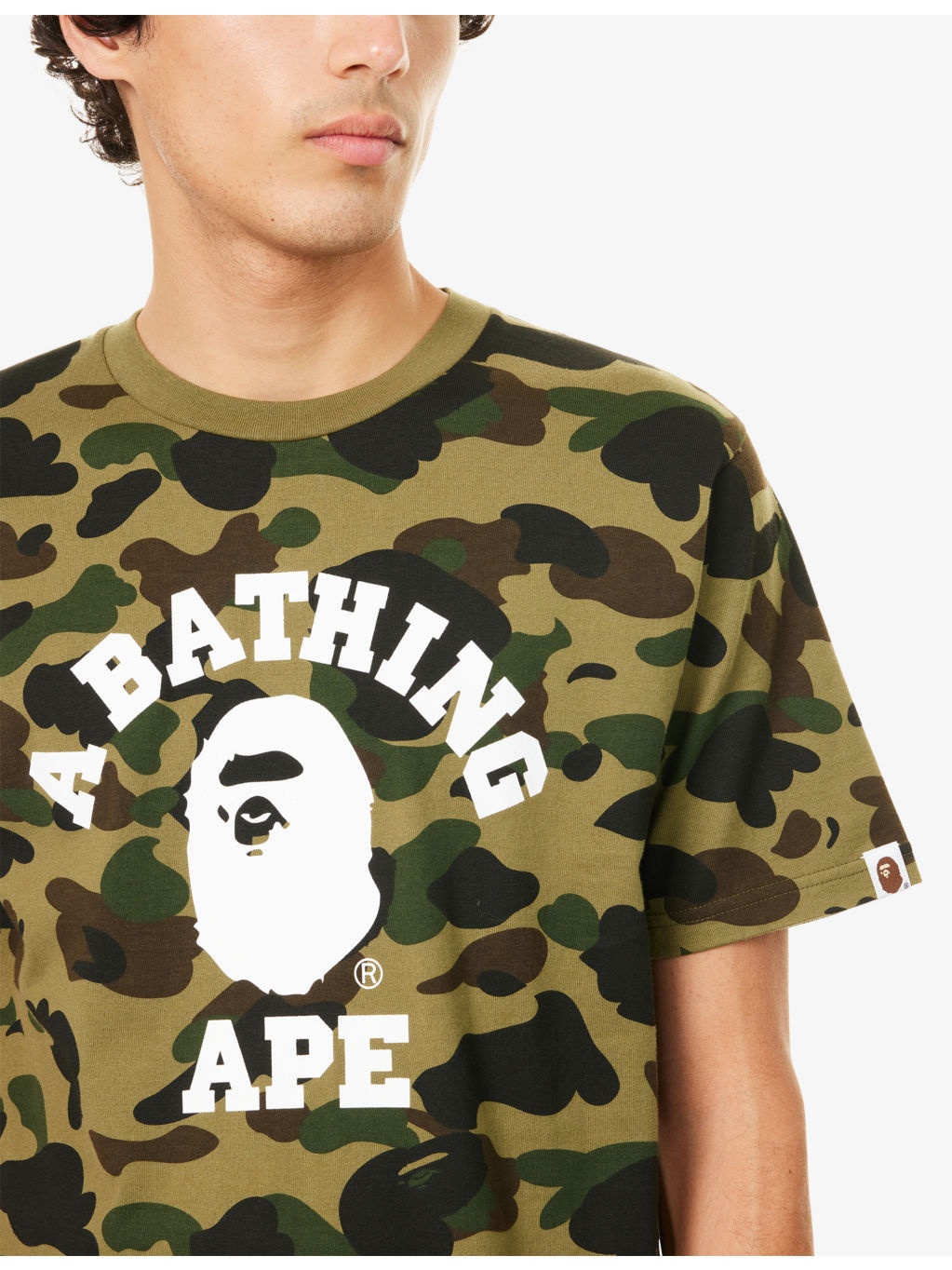 Camo College Graphic-Print Cotton T-Shirt - 5