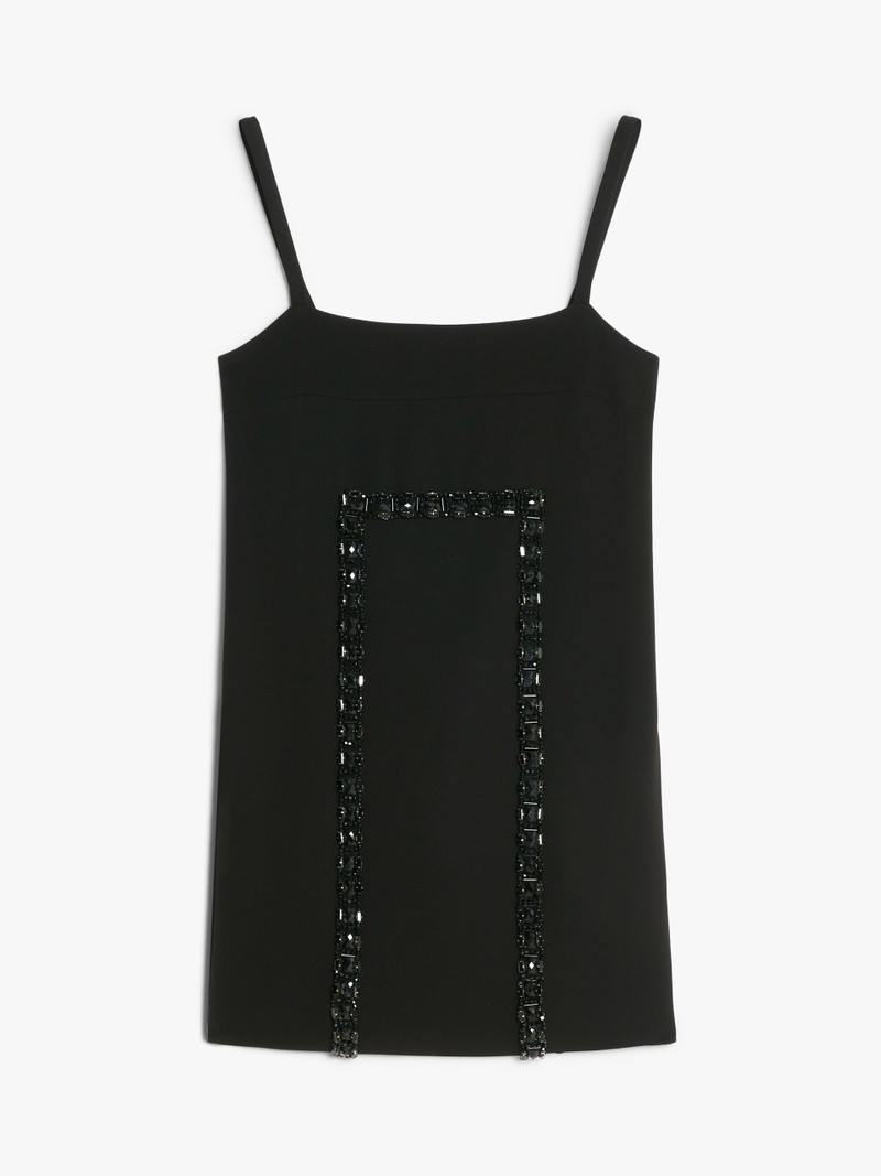 AVERSA1234 Mini-dress in cady and crystals - 1