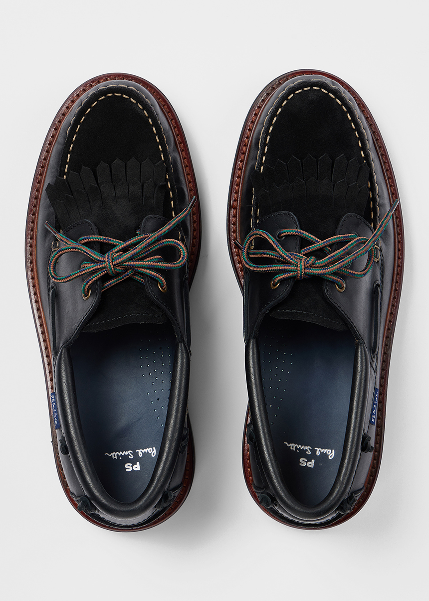 Black 'Rowan' Boat Shoes - 5