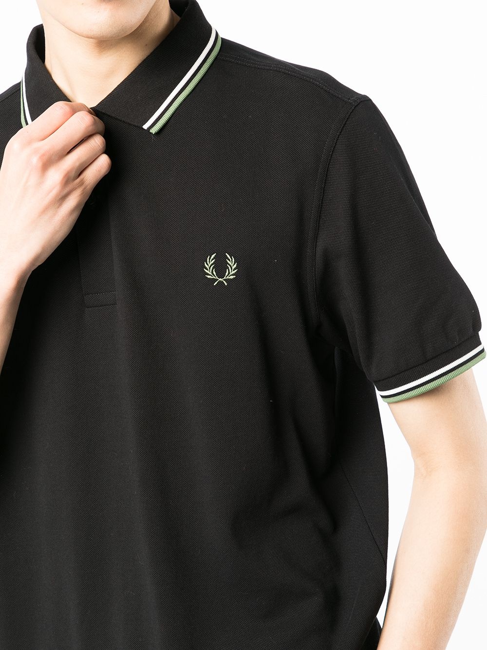 embroidered-logo polo shirt - 5