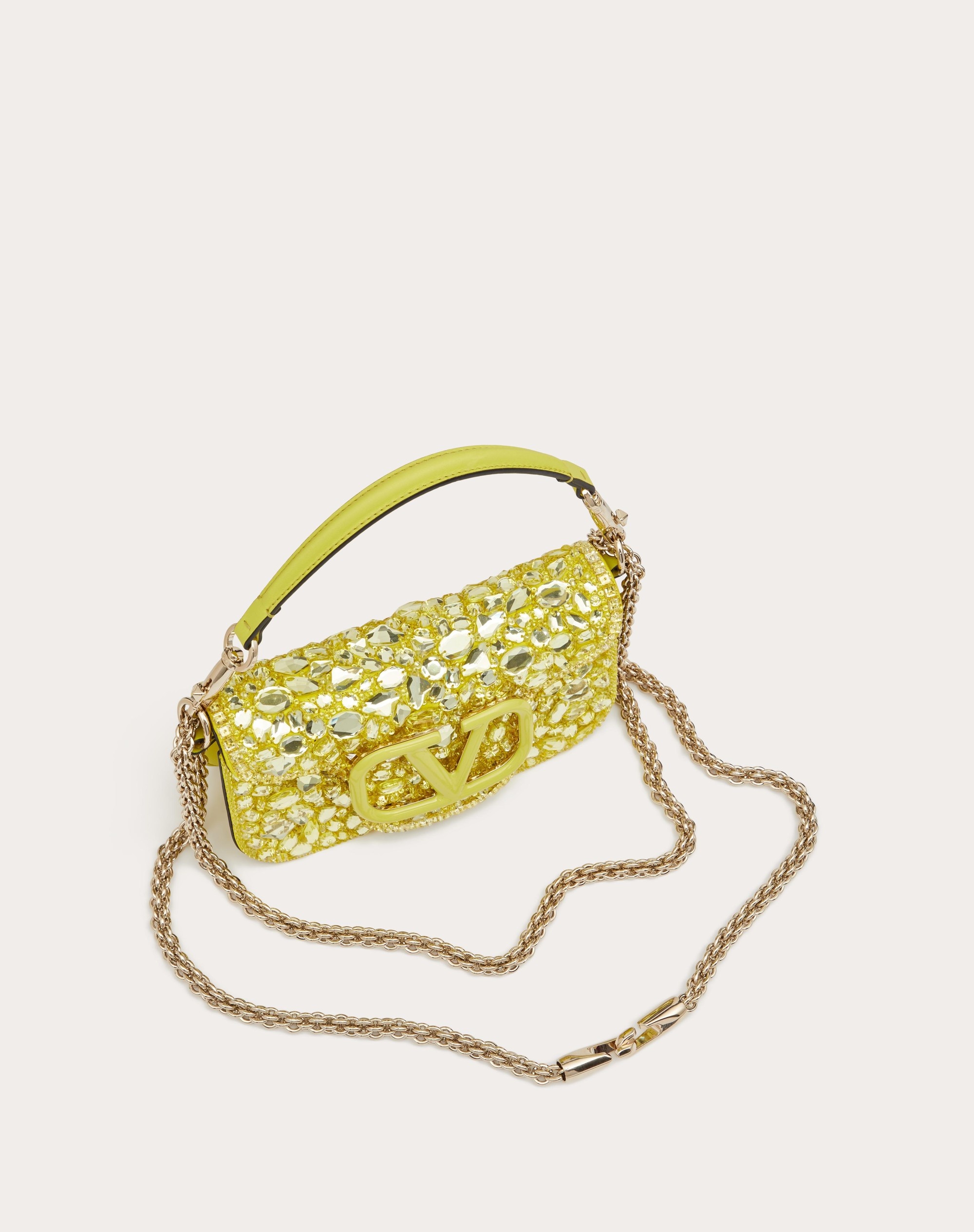 SMALL LOCÒ SHOULDER BAG WITH CRYSTALS - 5