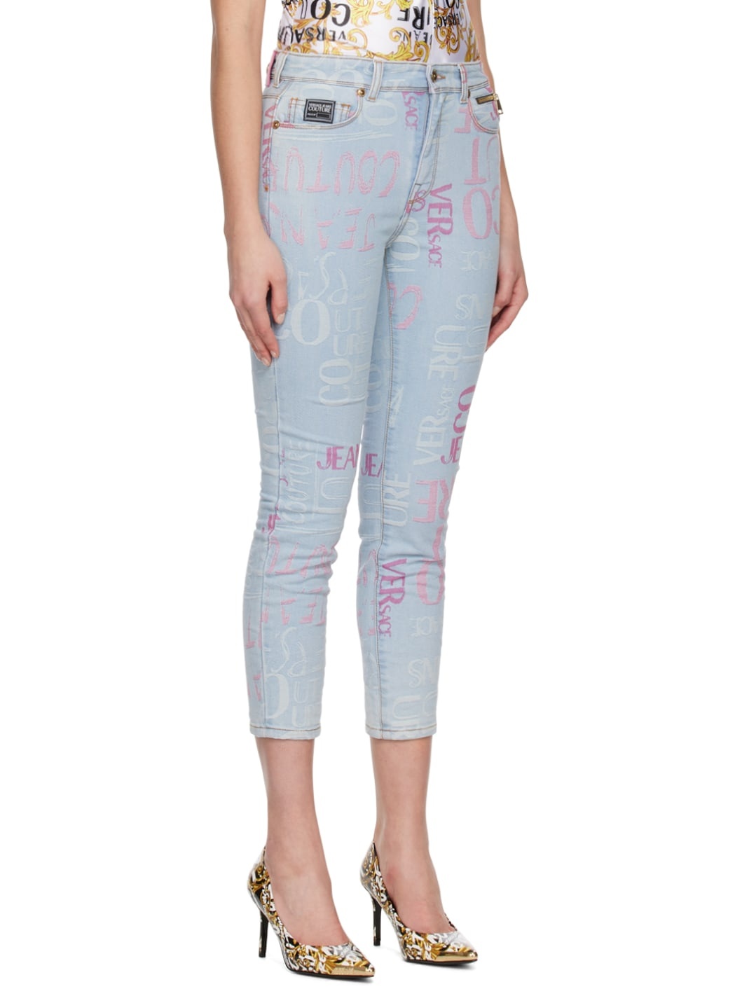 Indigo Jacquard Jeans - 2