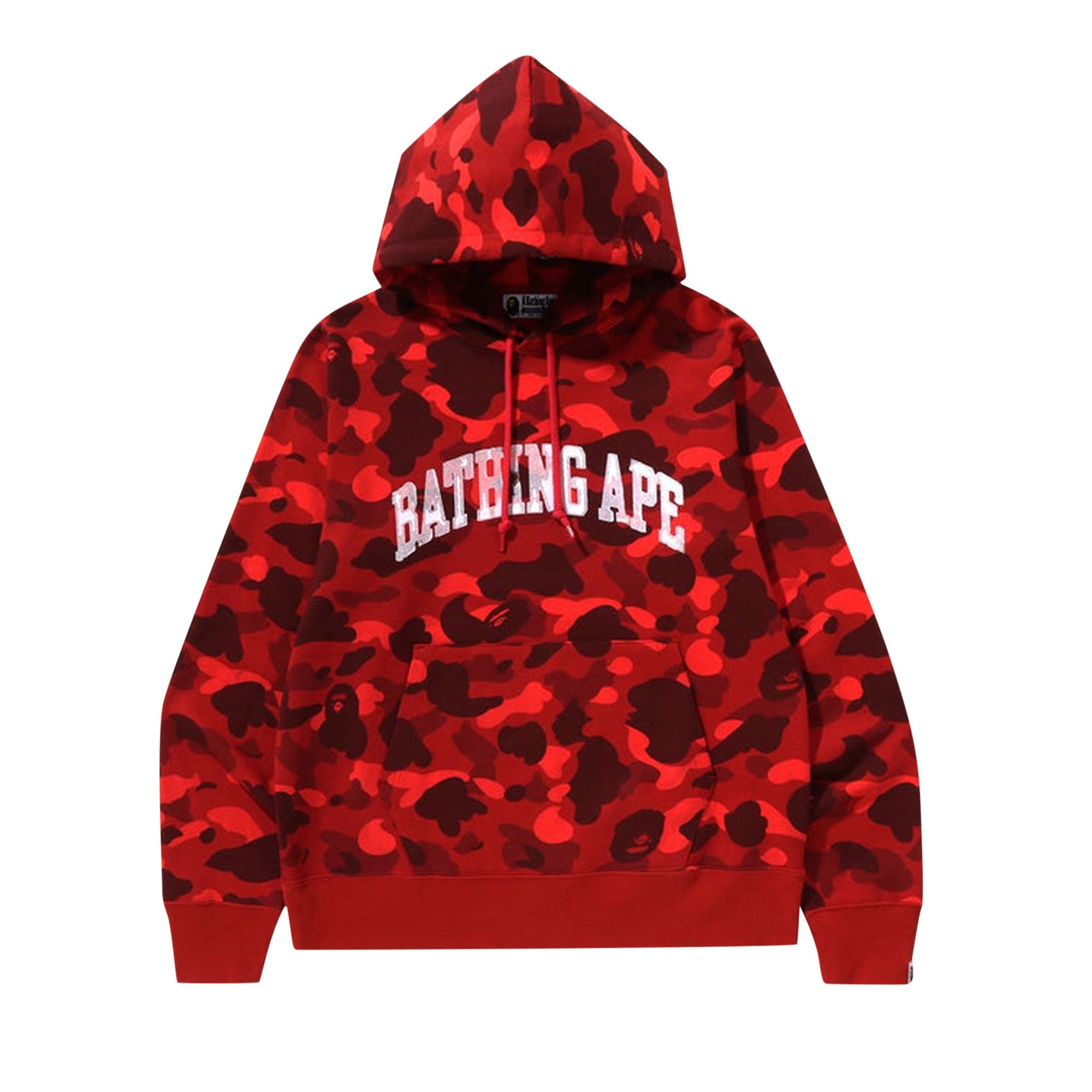 BAPE Color Camo Pullover Hoodie 'Red' - 1