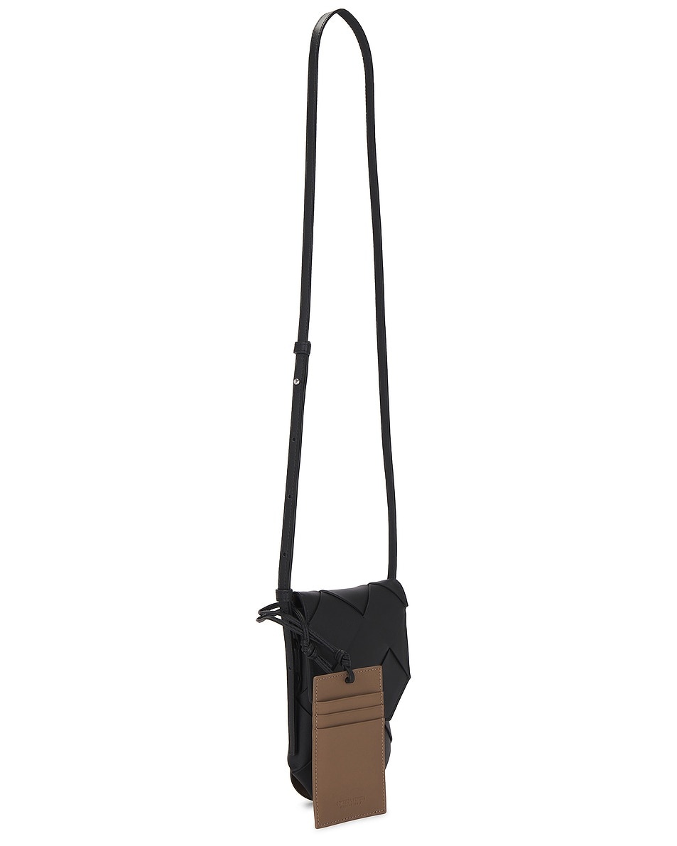 Bottega Veneta Diago Vertical Bicolor Phone Pouch | forward