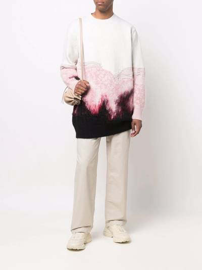 Alexander McQueen oversize intarsia-knit jumper outlook