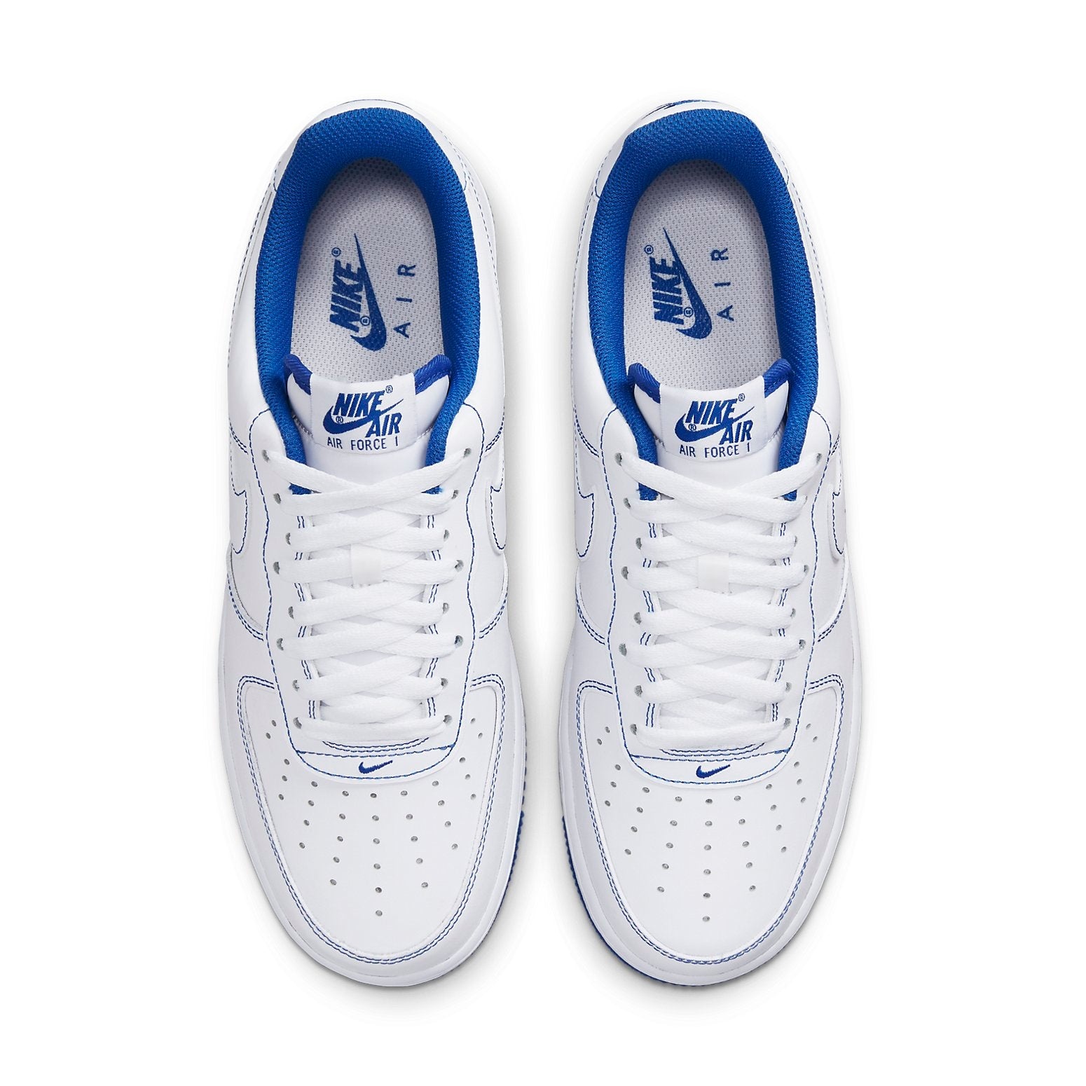 Nike Air Force 1 '07 'Contrast Stitch - White Game Royal' CV1724-101 - 4